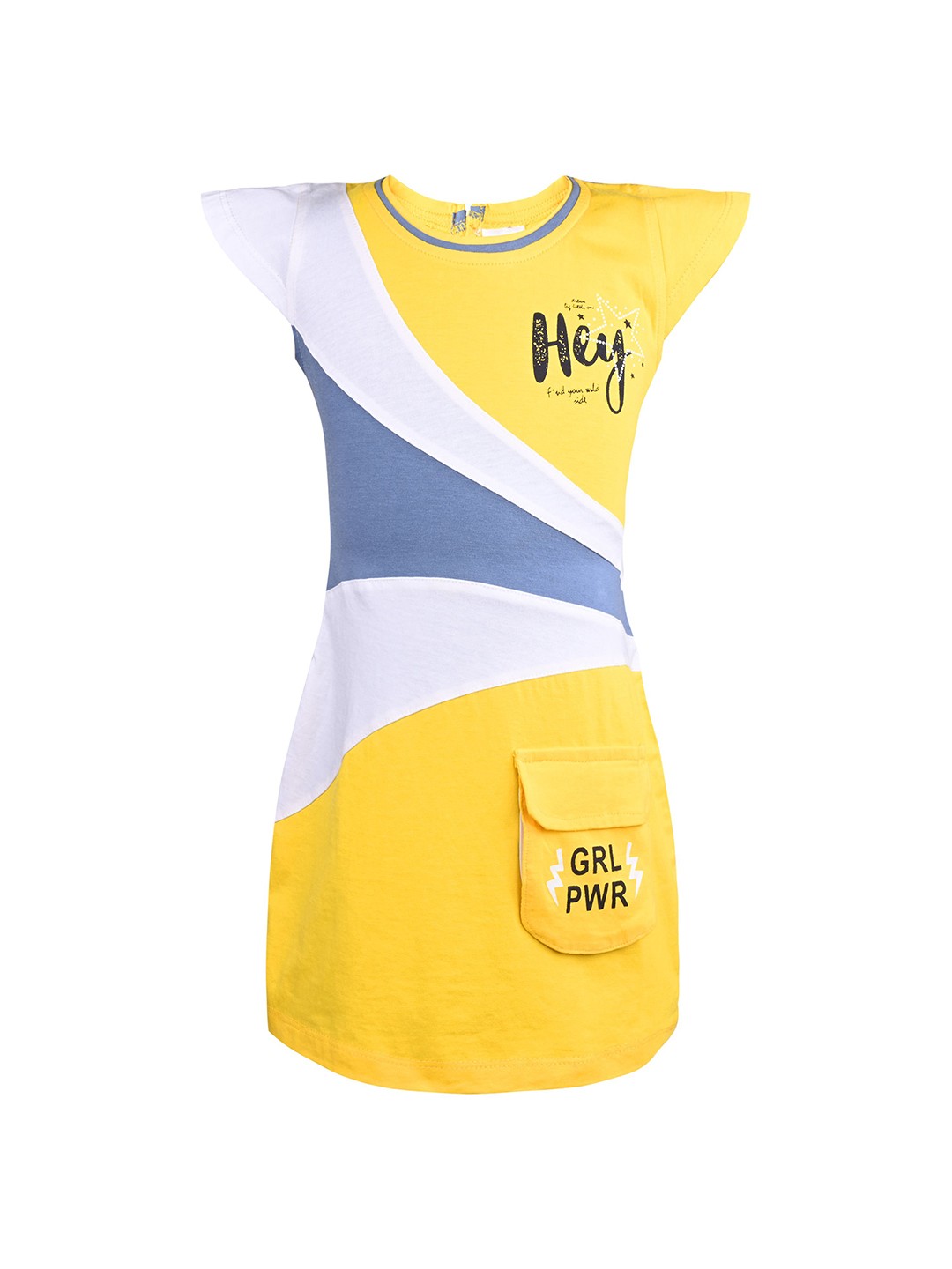 

Wish Karo Print Fit & Flare Dress, Yellow