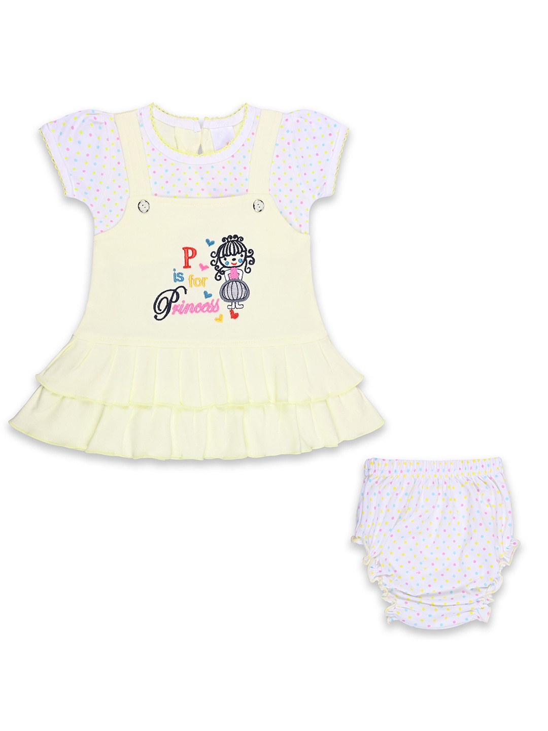 

Wish Karo Embroidered A-Line Dress, Yellow