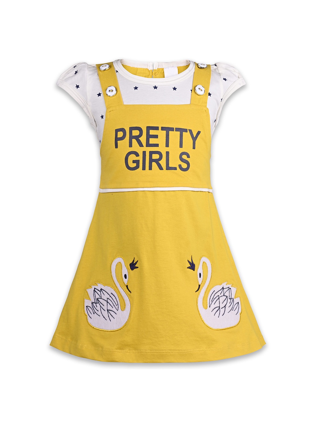 

Wish Karo Print Fit & Flare Dress, Mustard