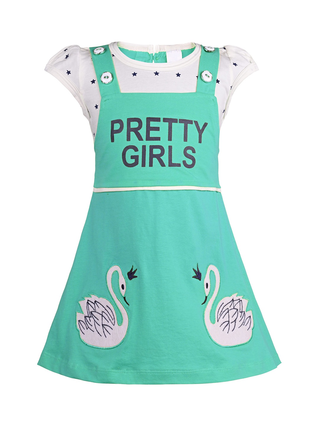 

Wish Karo Print Fit & Flare Dress, Green
