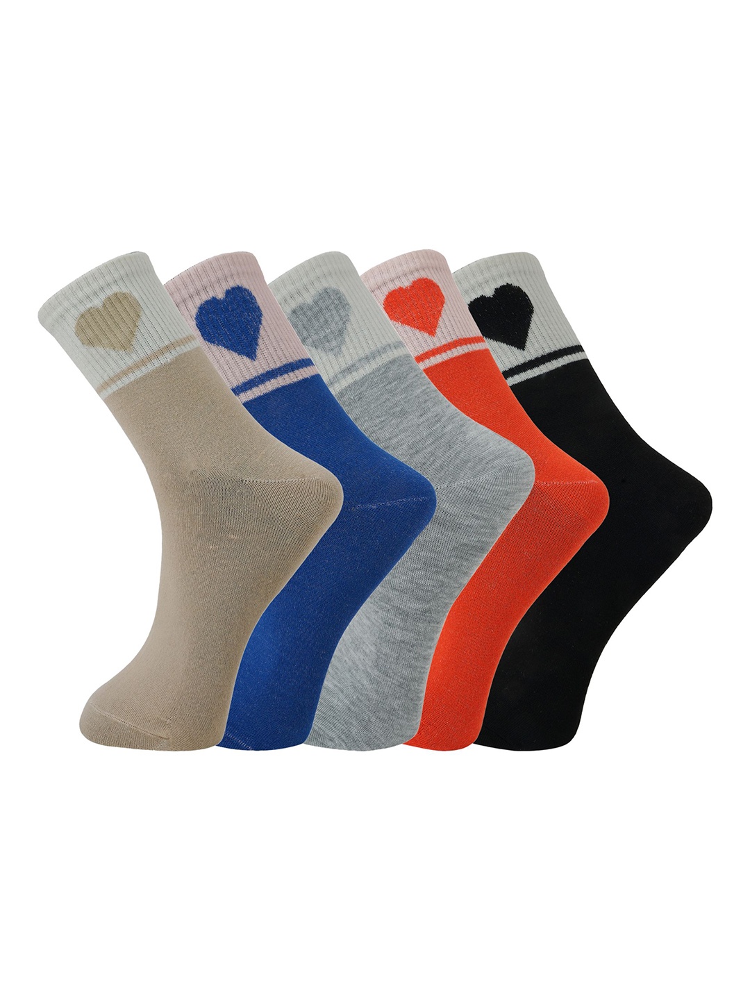 

BAESD Women Pack Of 5 Above Ankle Length Socks, Grey