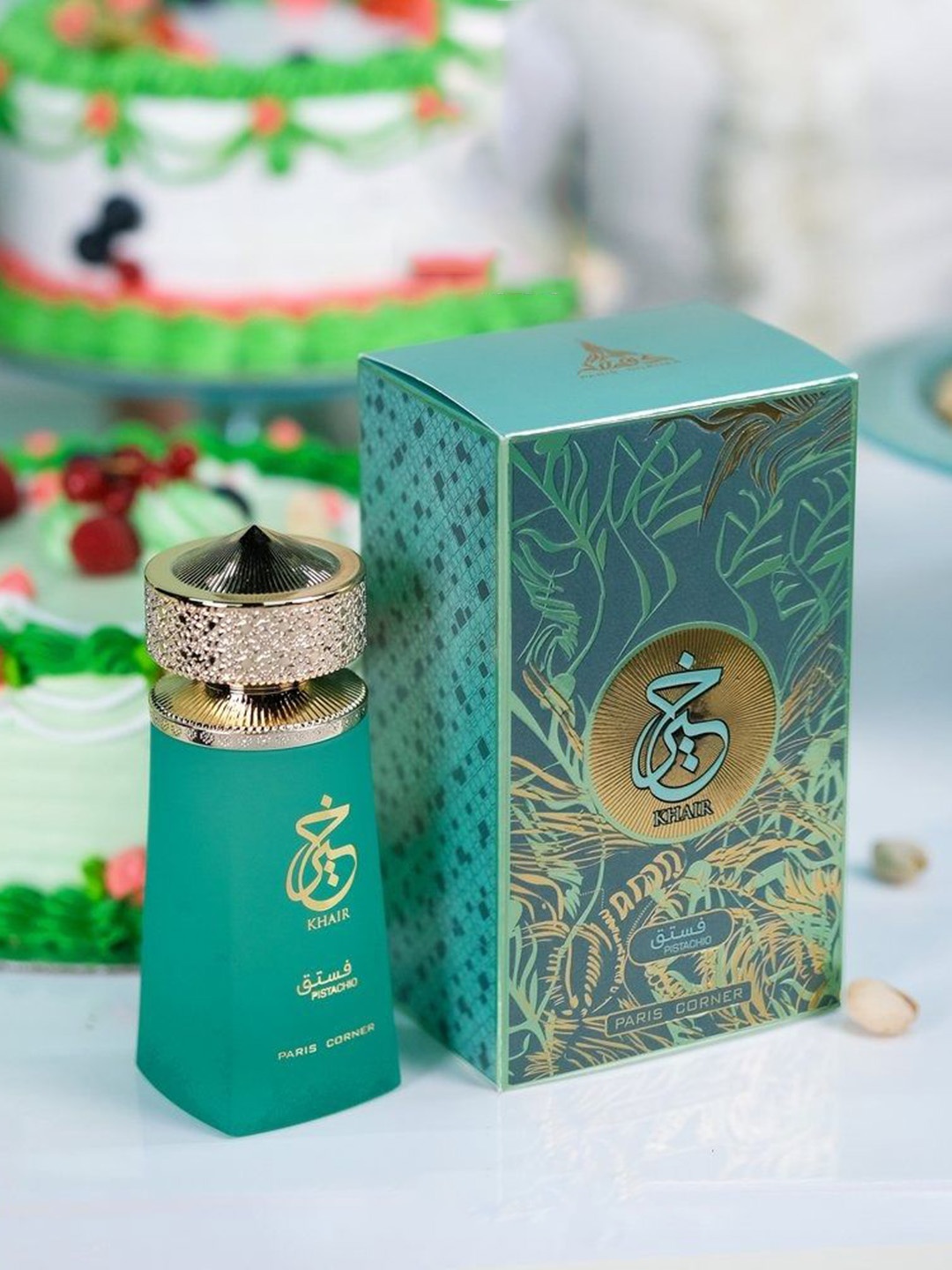 

Paris Corner Perfumes Khair Pistachio Long Lasting Eau De Parfume- 100 ml, Transparent