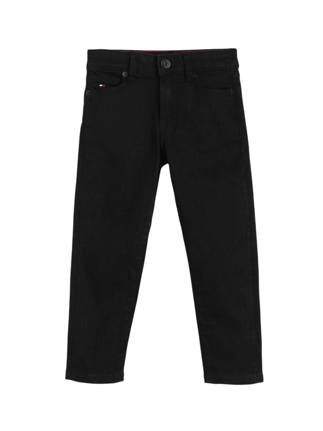 

Tommy Hilfiger Boys Regular Fit Mid-Rise Jeans, Black