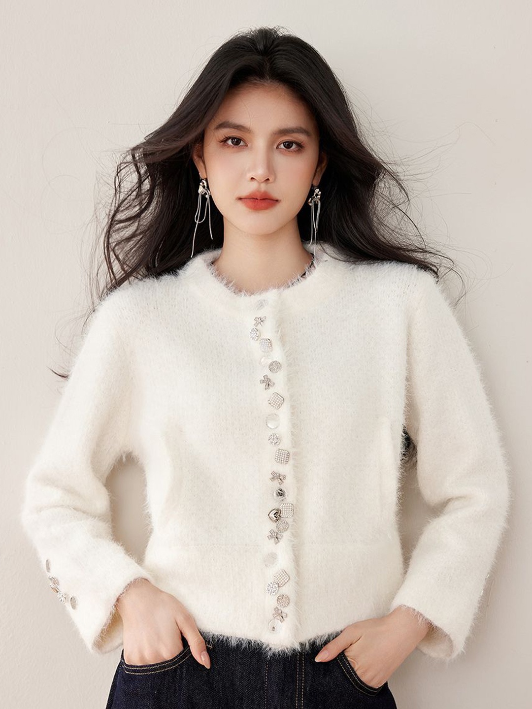 

JC Collection Women Cardigan, Beige