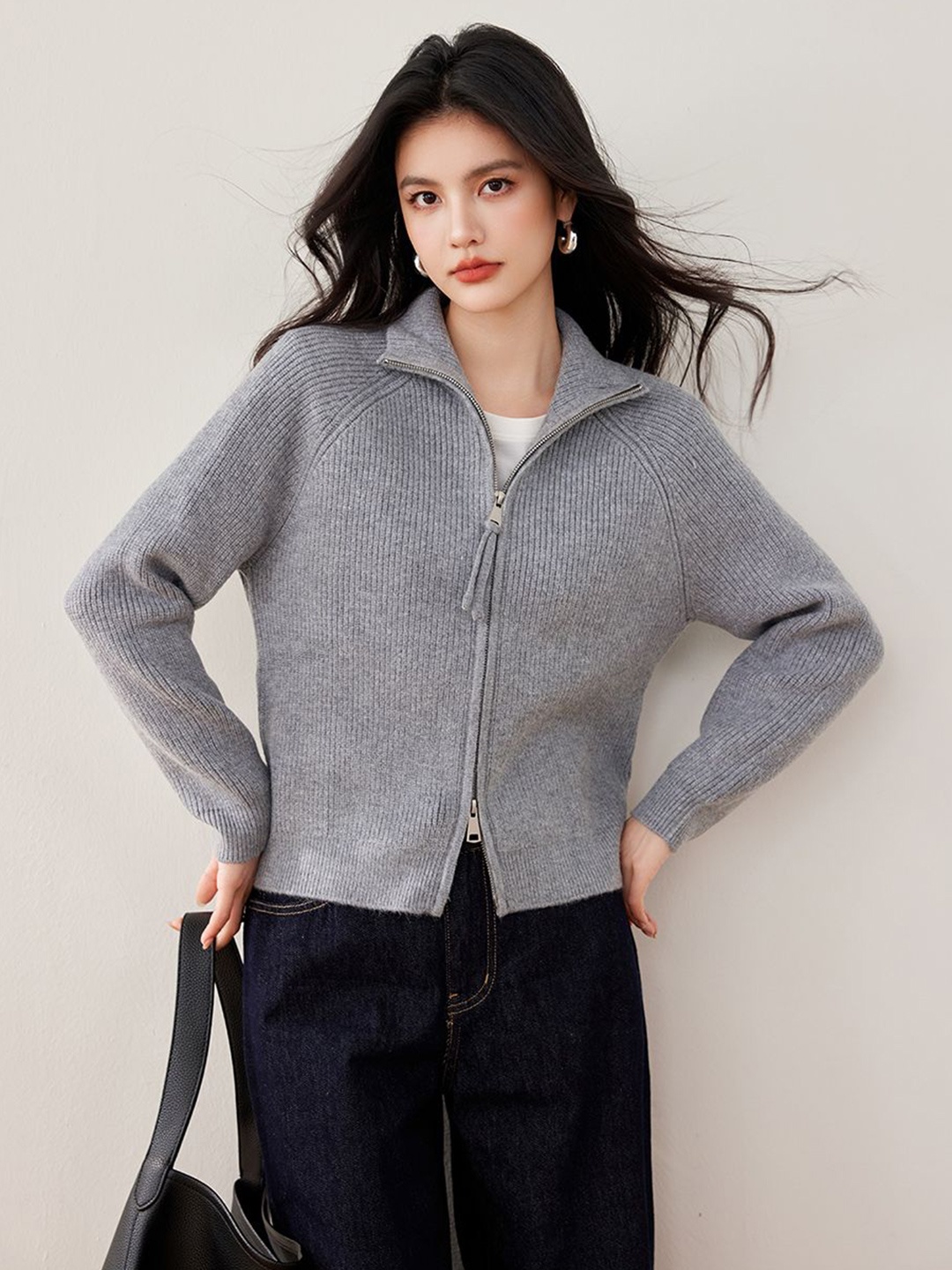 

JC Collection Women Cardigan, Grey