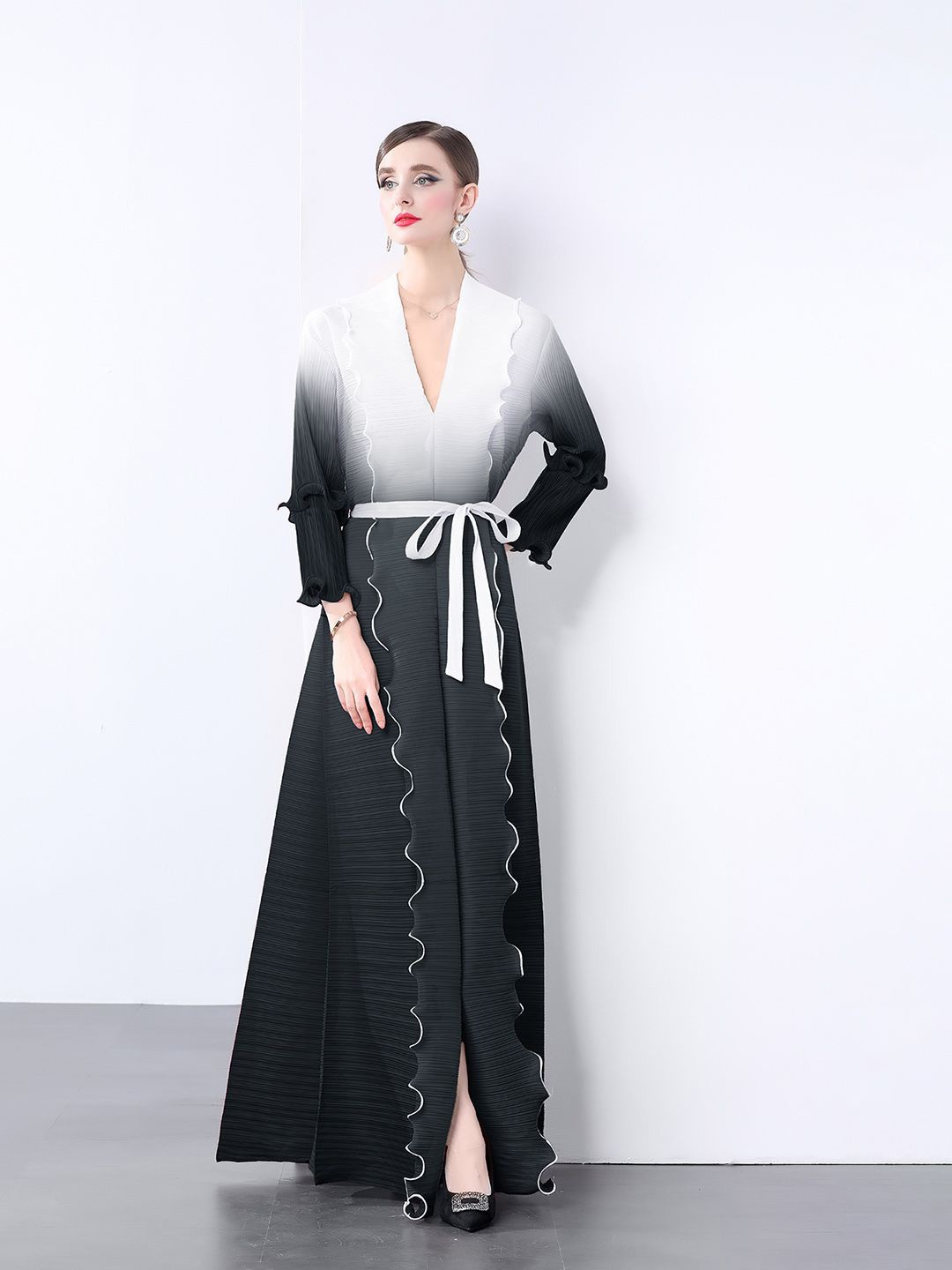 

JC Collection Women V-Neck Maxi Dress, Black