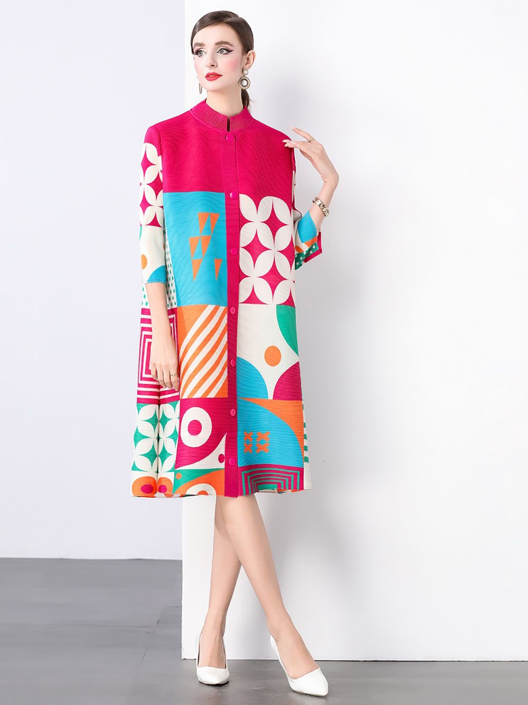 

JC Collection Women Midi Wrap Dress, Rose