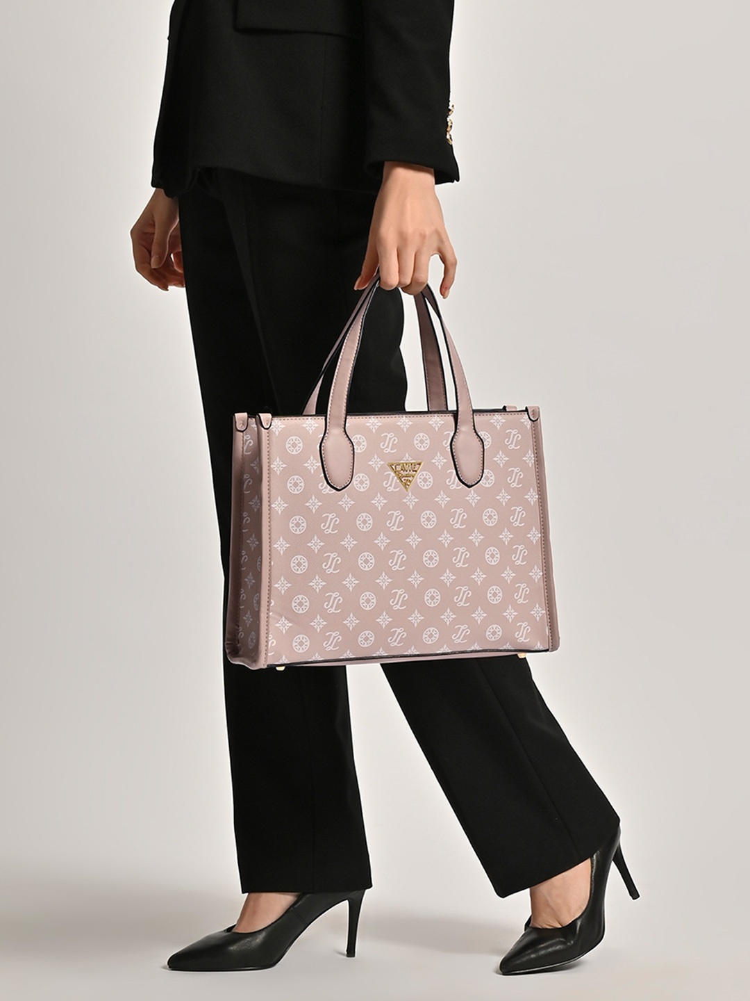 

LAVIE Signature Women Vancouver Tote Handbag, Grey