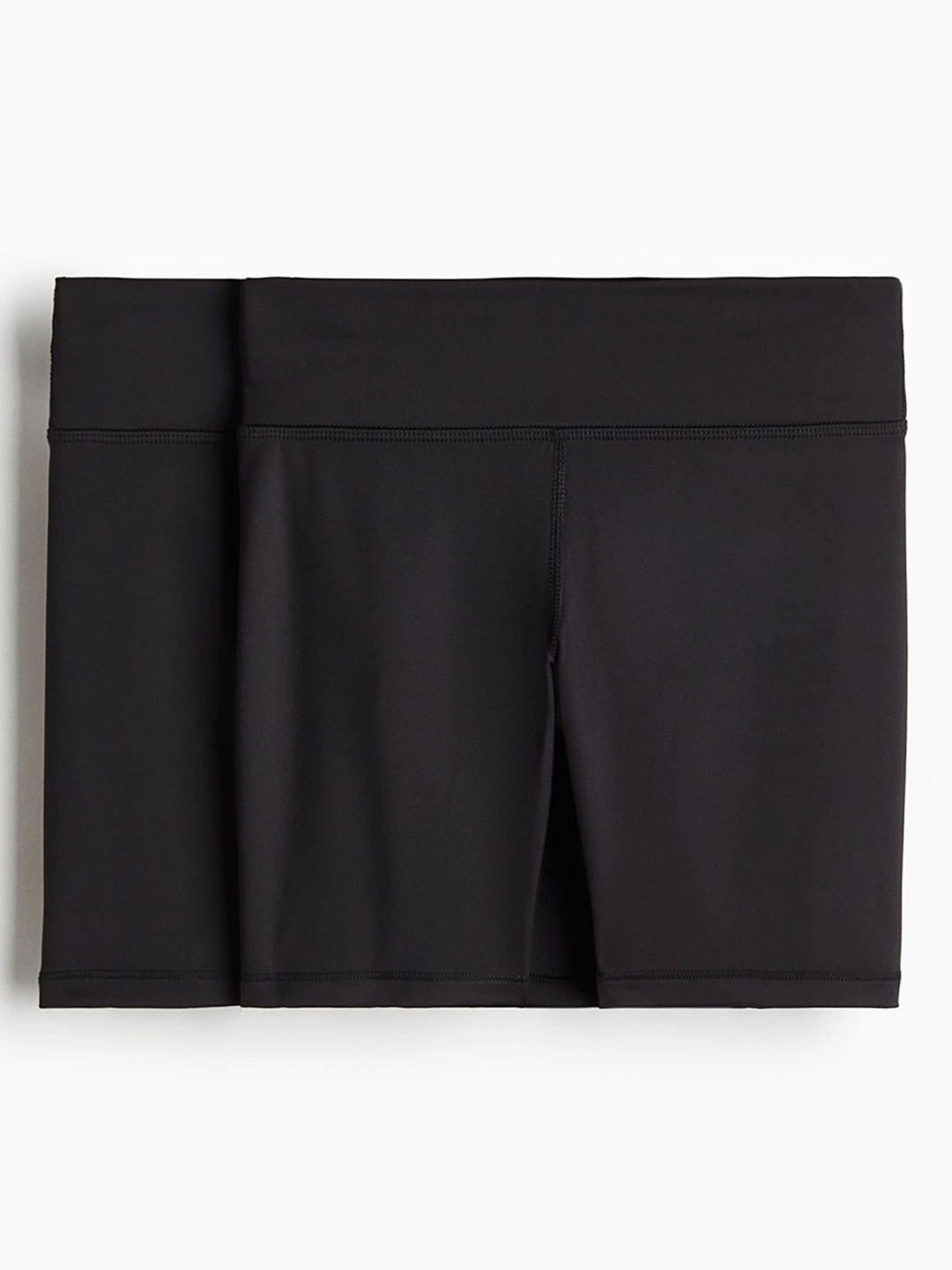 

H&M Girls 2-Pack Sports Cycling Shorts In DryMove, Black