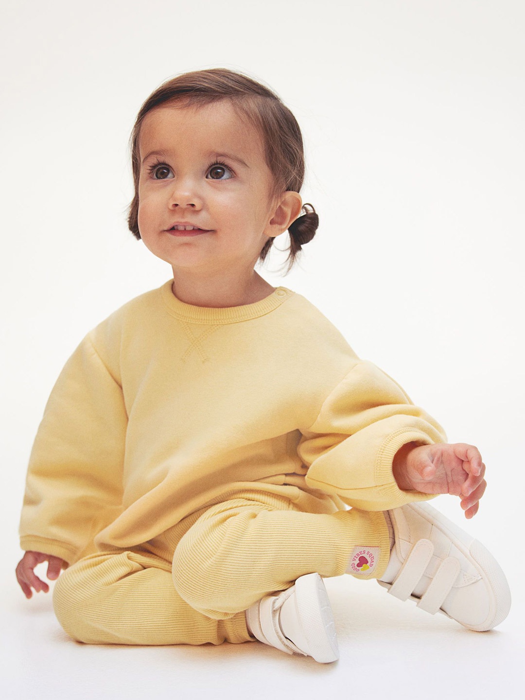 

H&M Girls 2-Piece Sweatshirt And Leggings Set, Yellow