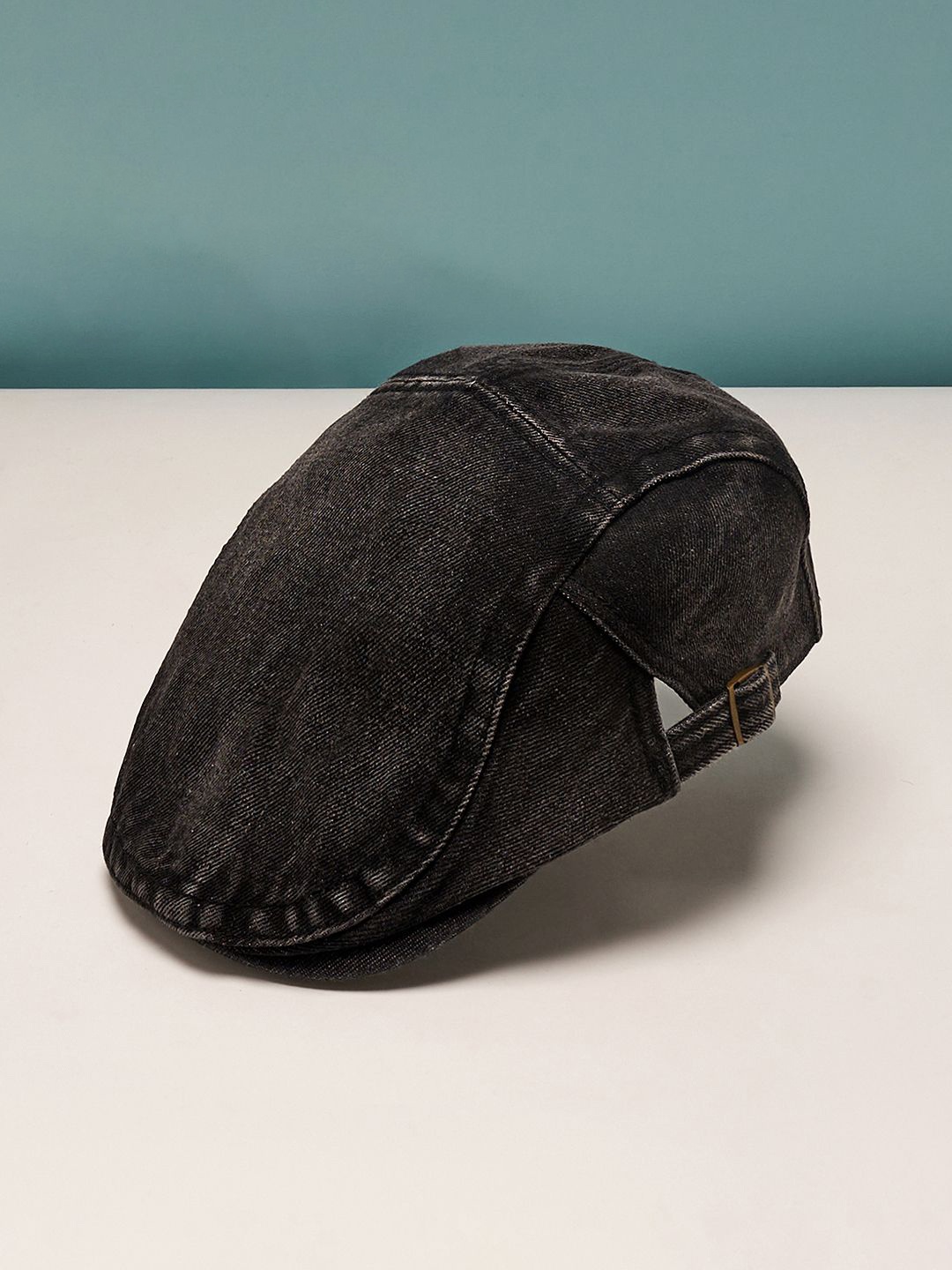 

HAUTE SAUCE by Campus Sutra Women Denim Driver Cap, Black