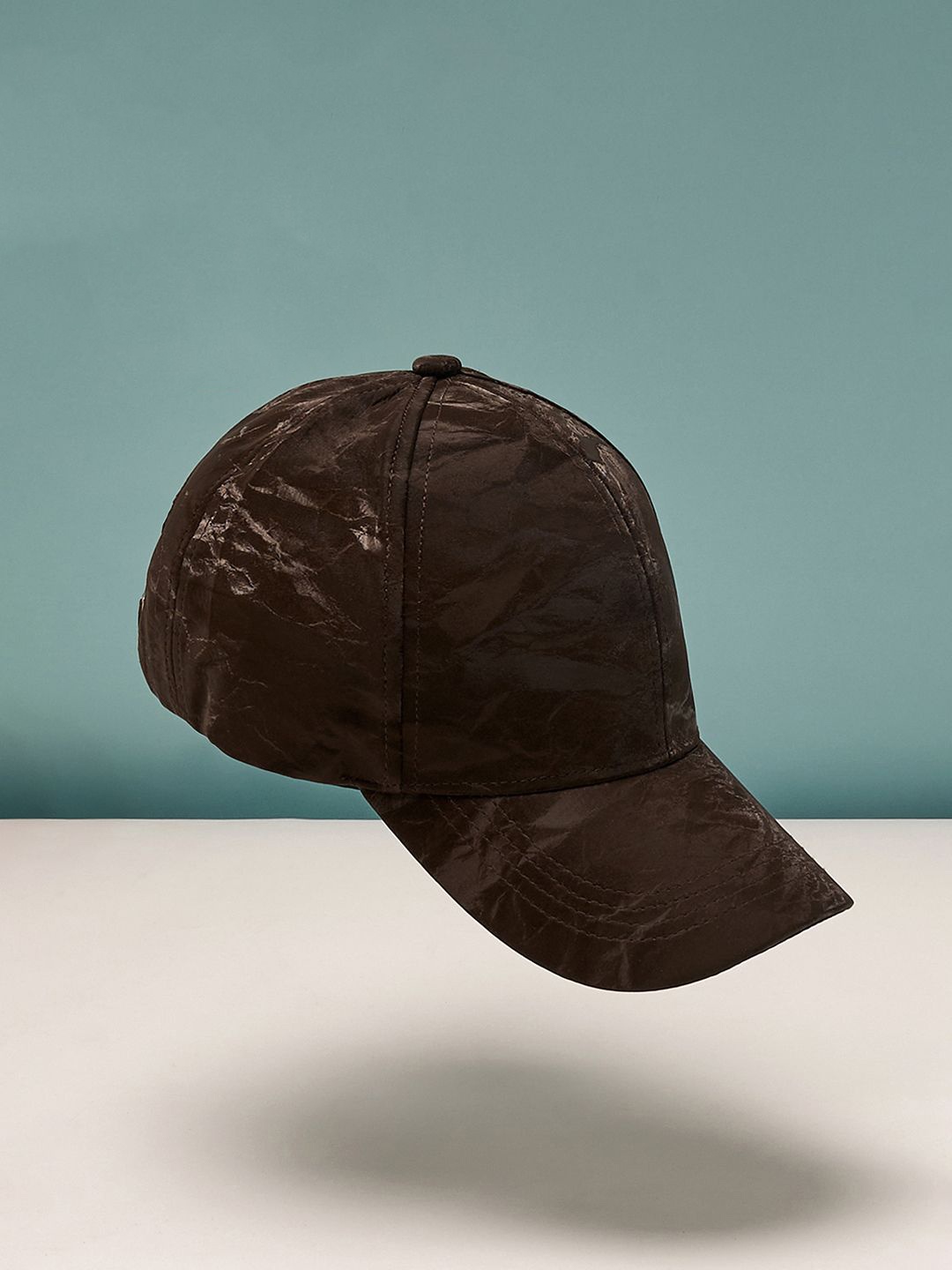 

HAUTE SAUCE by Campus Sutra Women Suede Baseball Cap, Brown