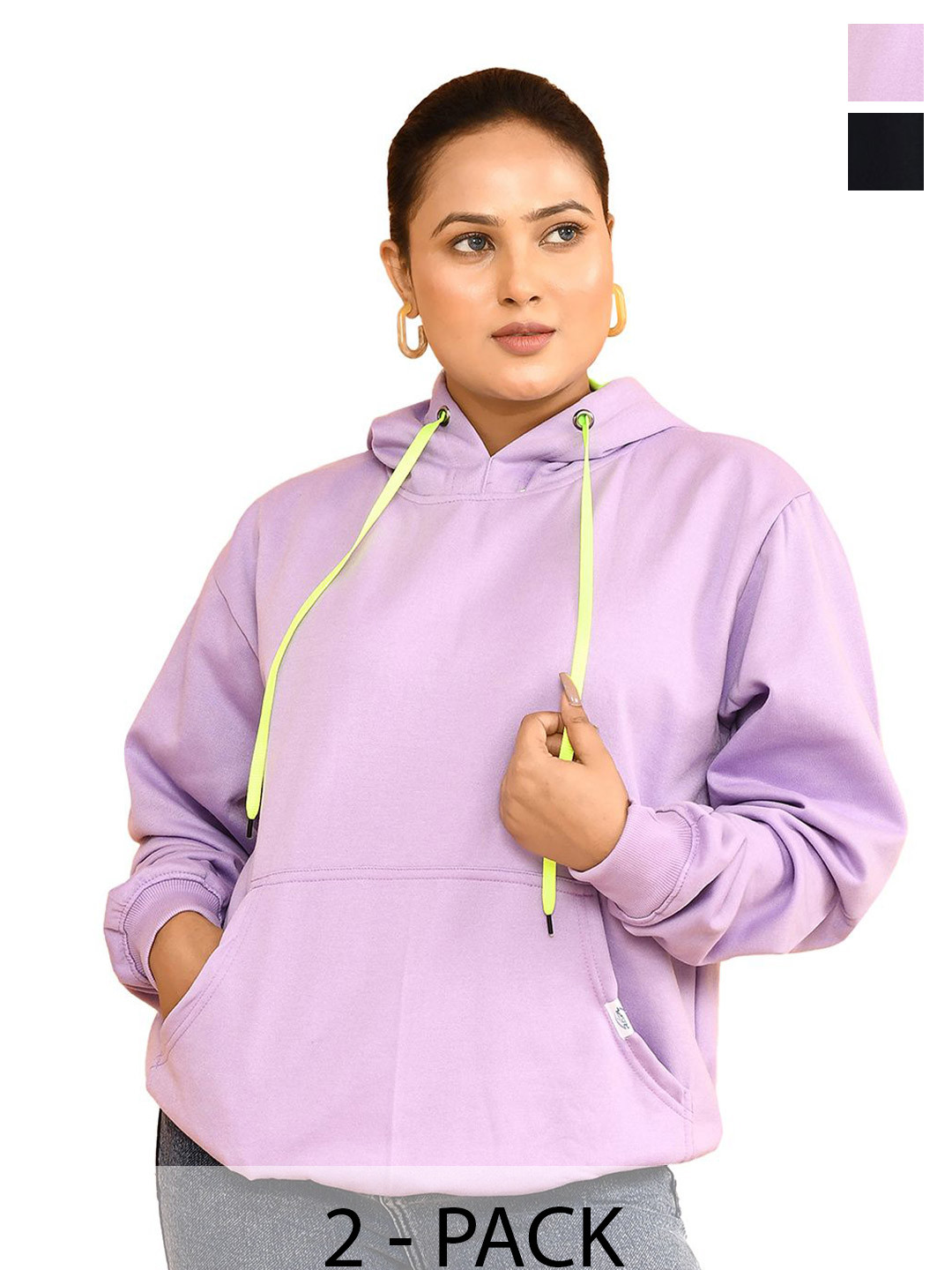 

RAPL Women Pack of 2 Hooded Sweatshirt, Lavender