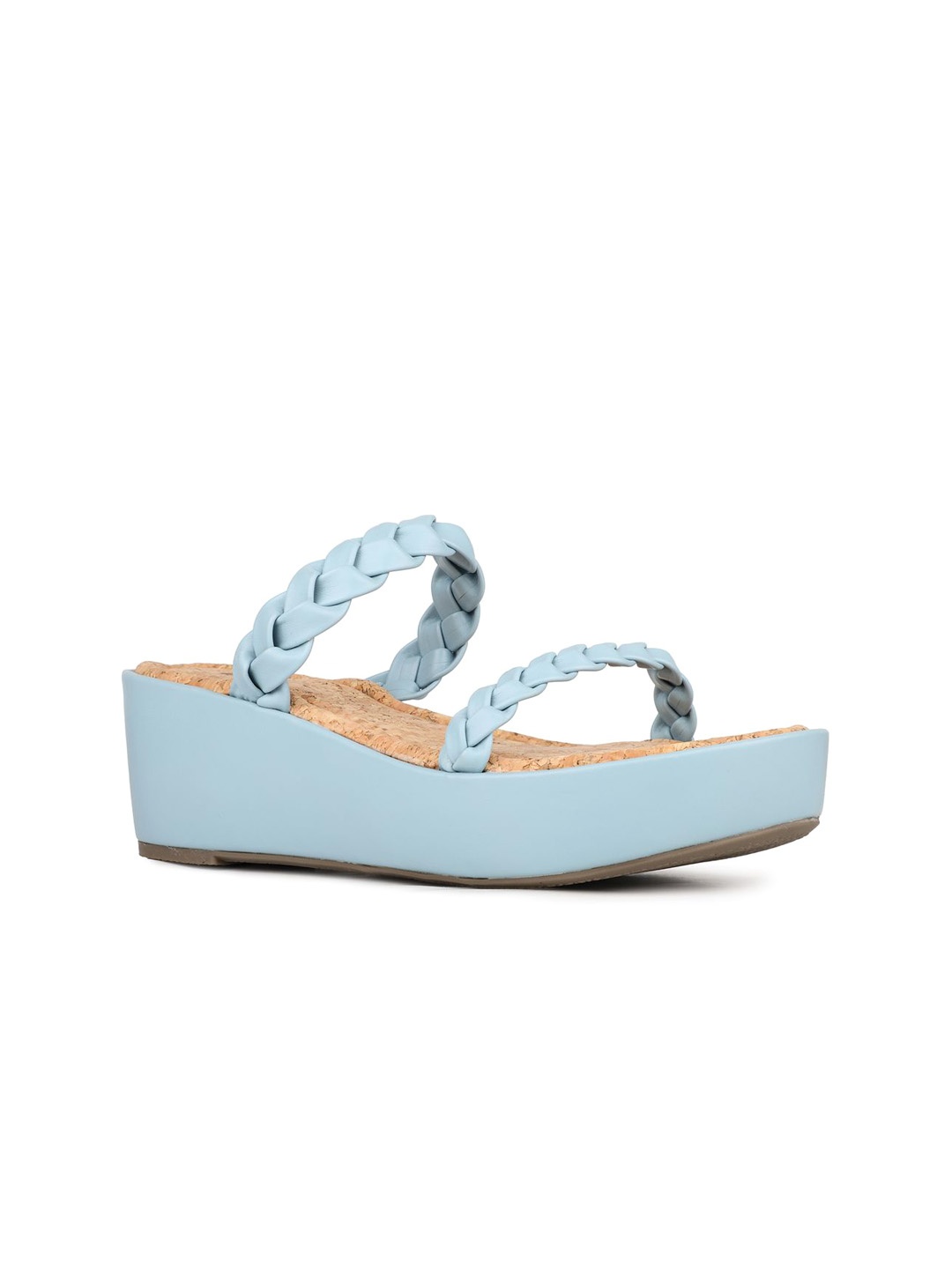 

Inc 5 Women Wedge Round Toe Mules, Blue