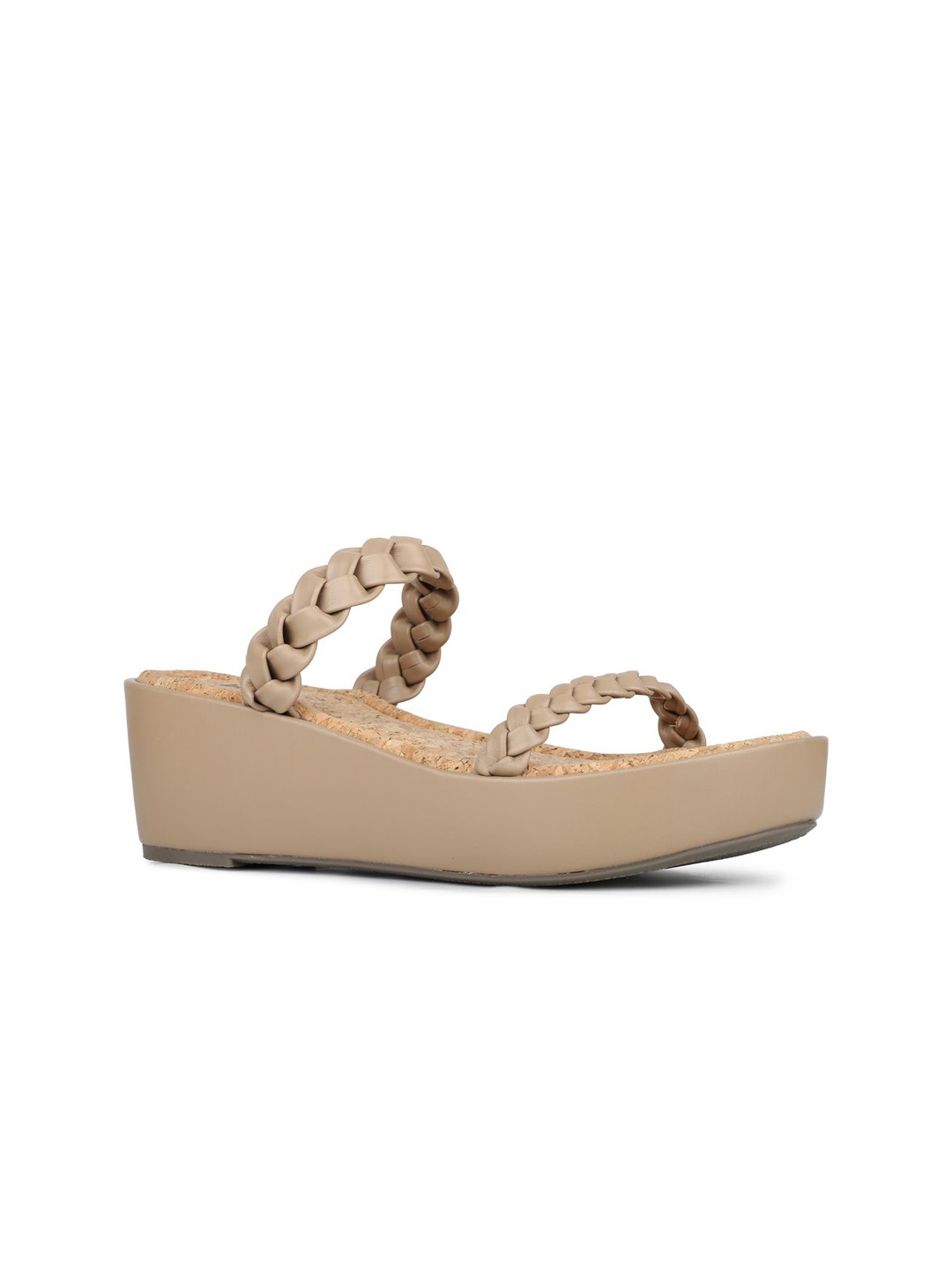 

Inc 5 Women Open Toe Wedge Heel Sandals, Beige