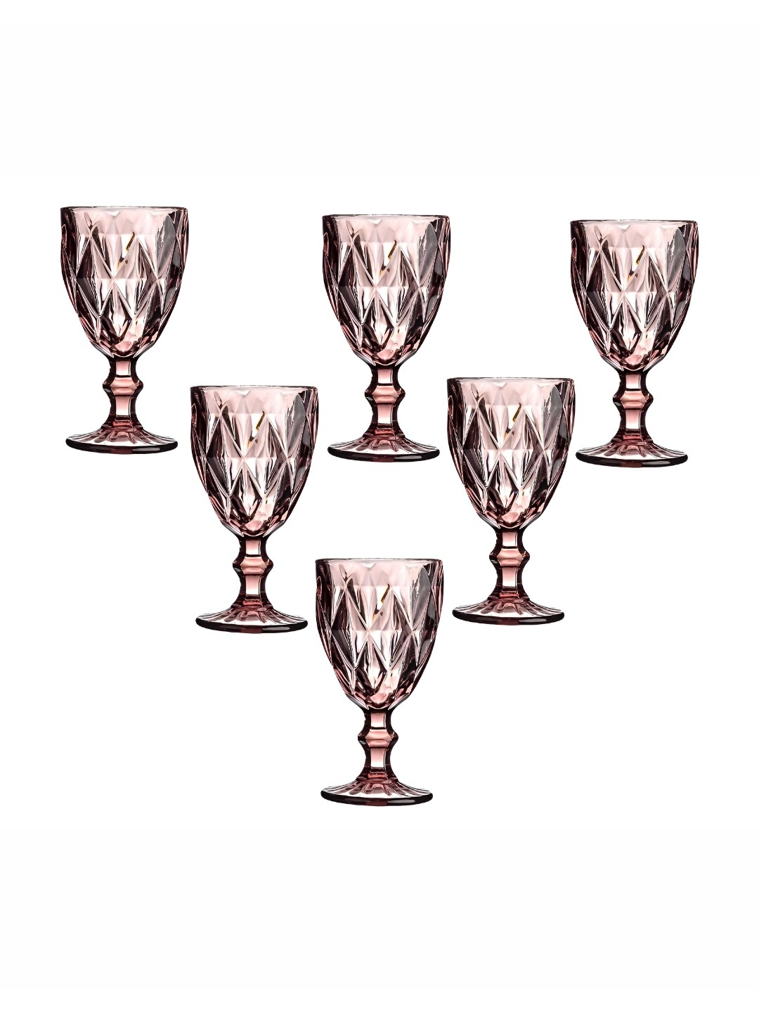 

Clovefry Purple 6 Pieces Textured Bar Glasses 235 ml Each