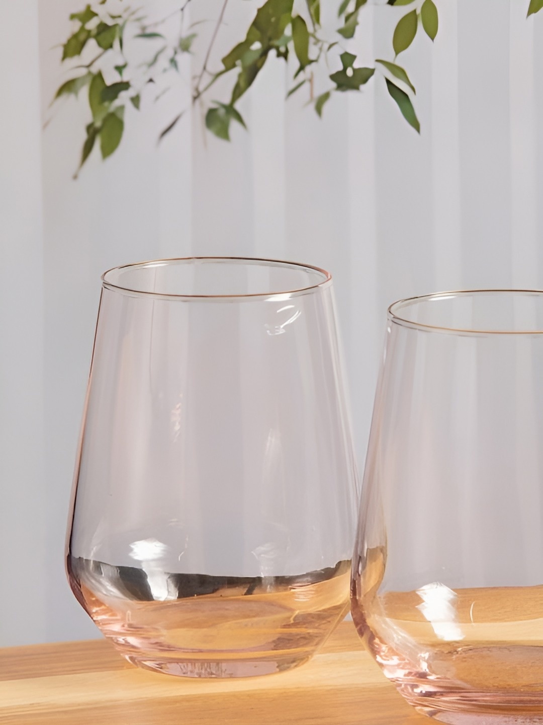 

Clovefry Gold Toned Set Of 6 Water Glasses 390ml