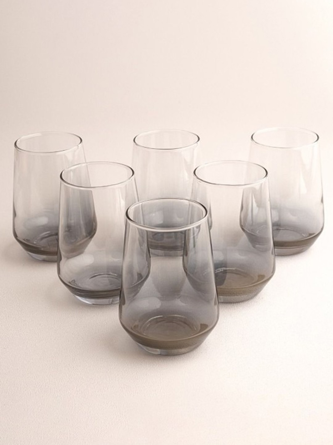 

Clovefry Black 6 Pieces Water Glasses 390 ml each