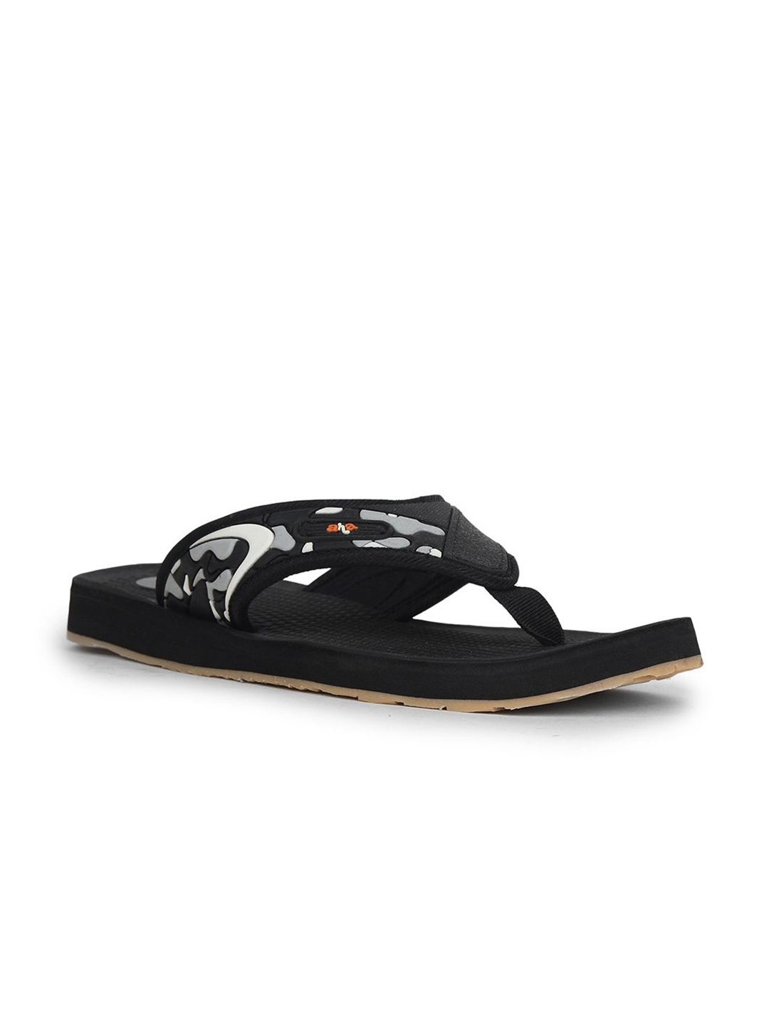 

Liberty Men Printed Rubber Thong Flip-Flops, Black