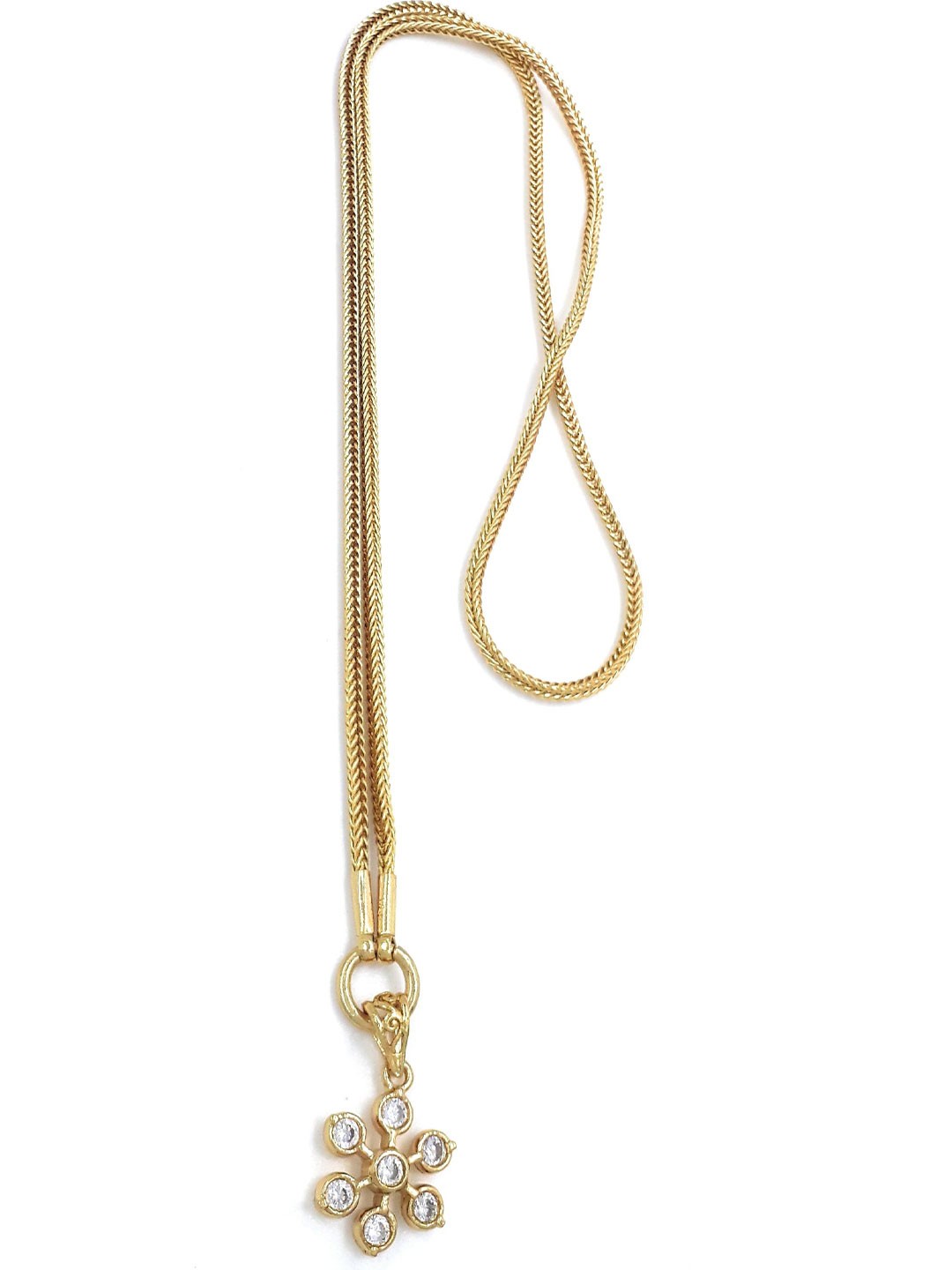 

Anujeet Fashion Hub Gold Plated AD Studded Chain