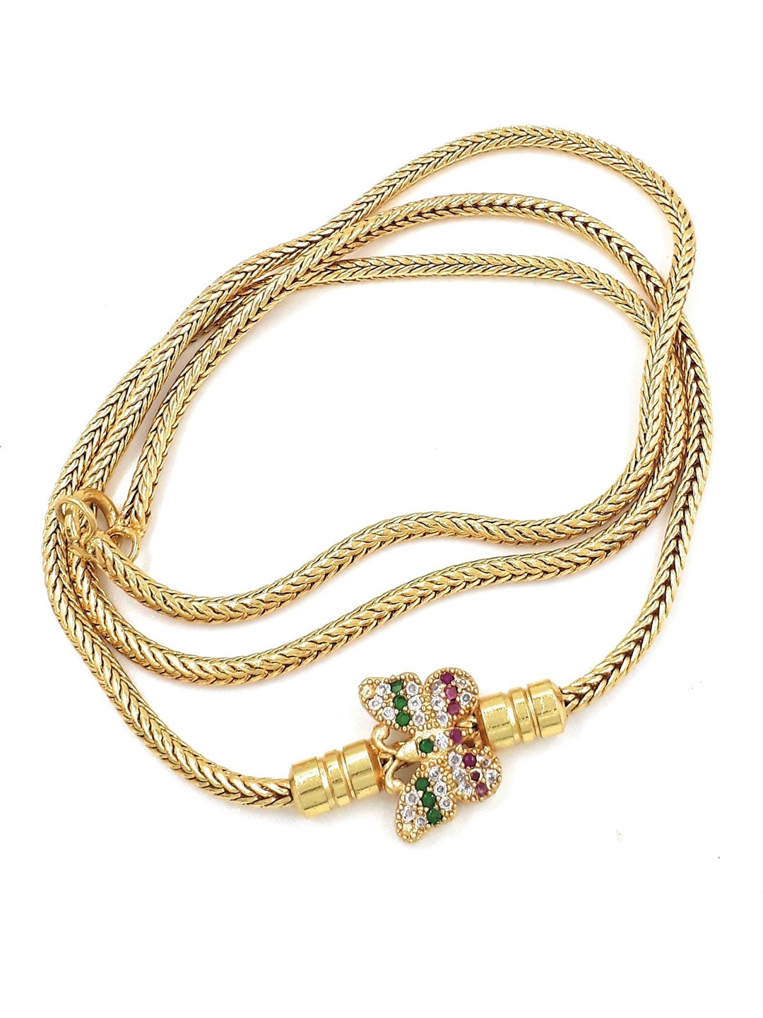 

Anujeet Fashion Hub Gold-Plated American Diamond Chains