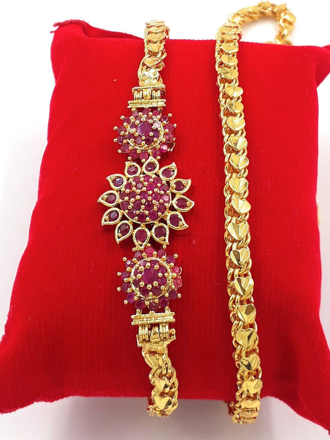 

Anujeet Fashion Hub Gold-Plated American Diamond Chains