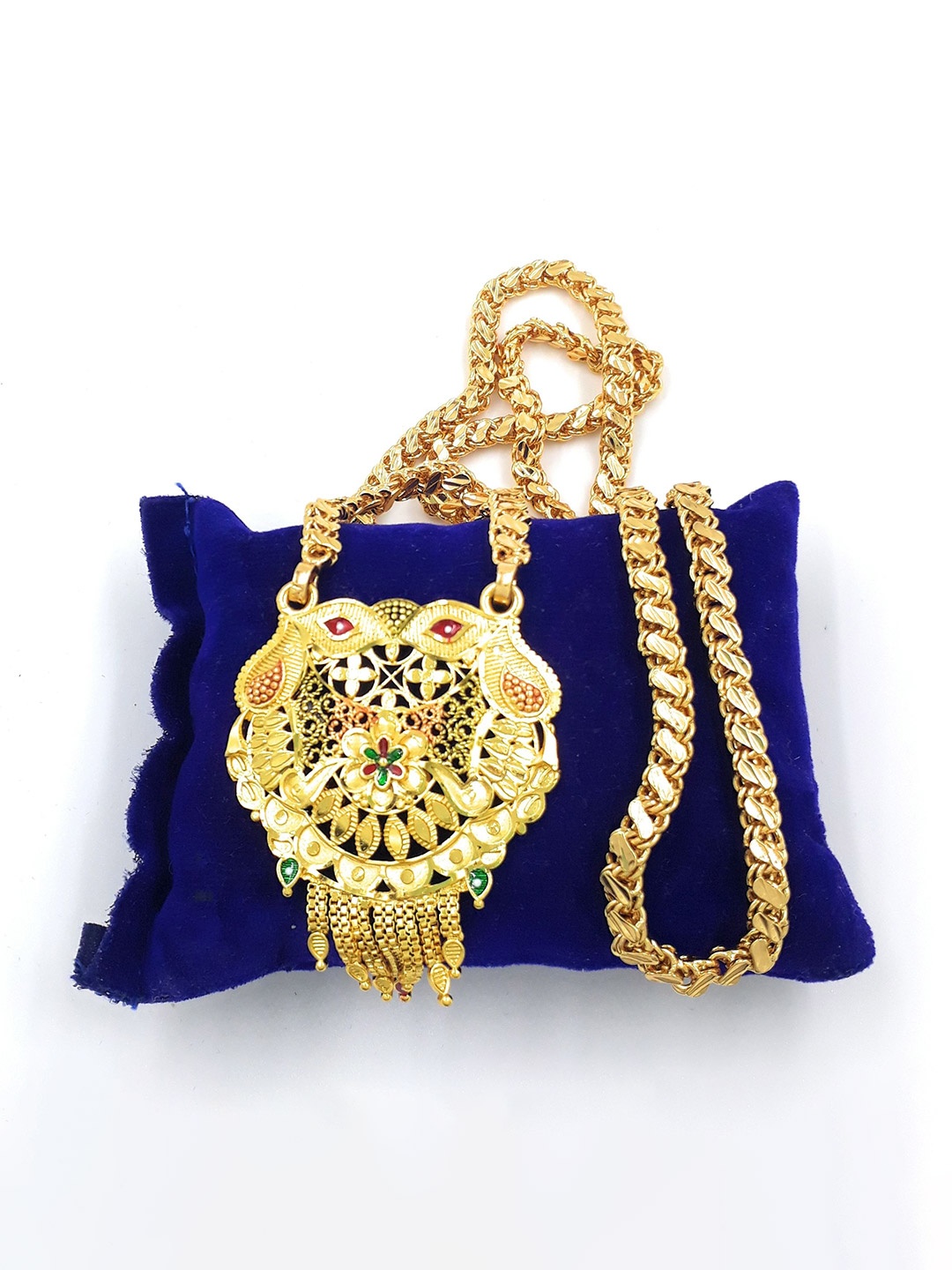 

Anujeet Fashion Hub Gold-Plated Crystals Chain