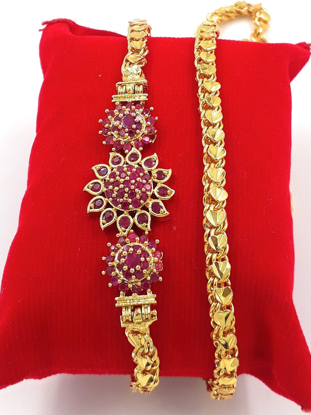 

Anujeet Fashion Hub Gold-Plated American Diamond Necklace