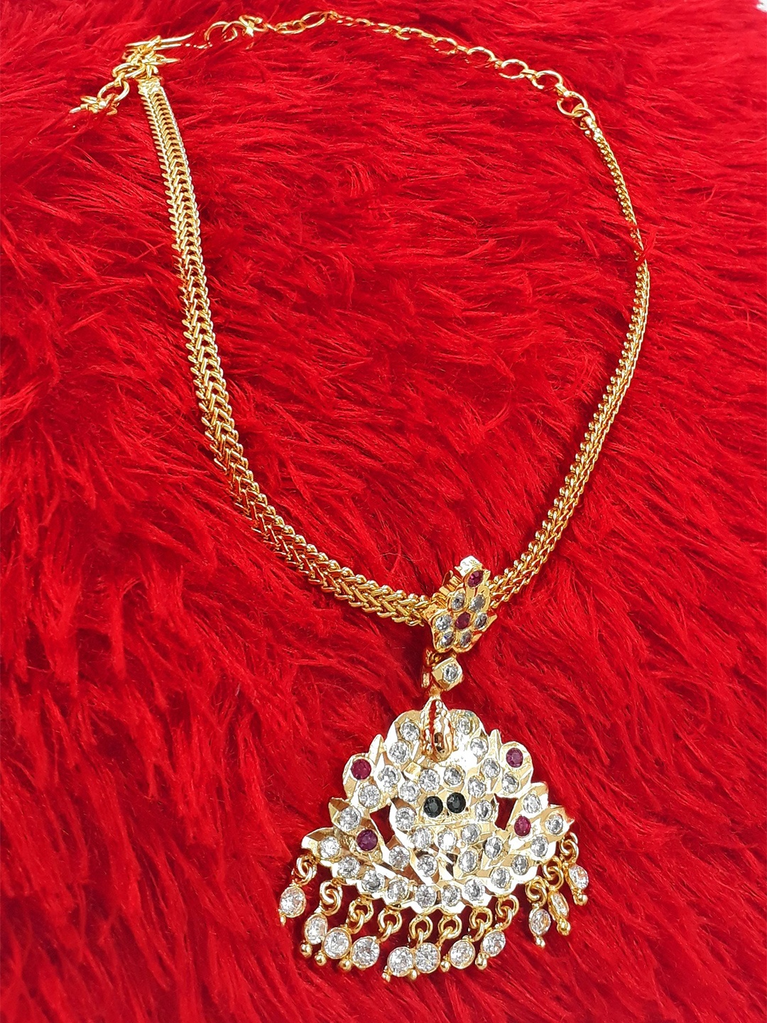 

Anujeet Fashion Hub Gold-Plated AD Studded Necklace