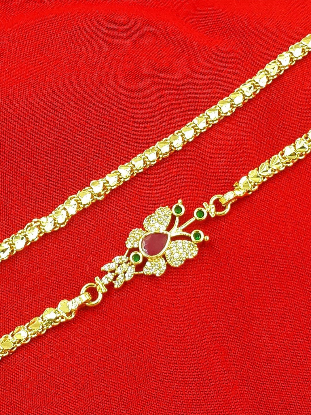 

Anujeet Fashion Hub Gold-Plated AD Studded Necklace