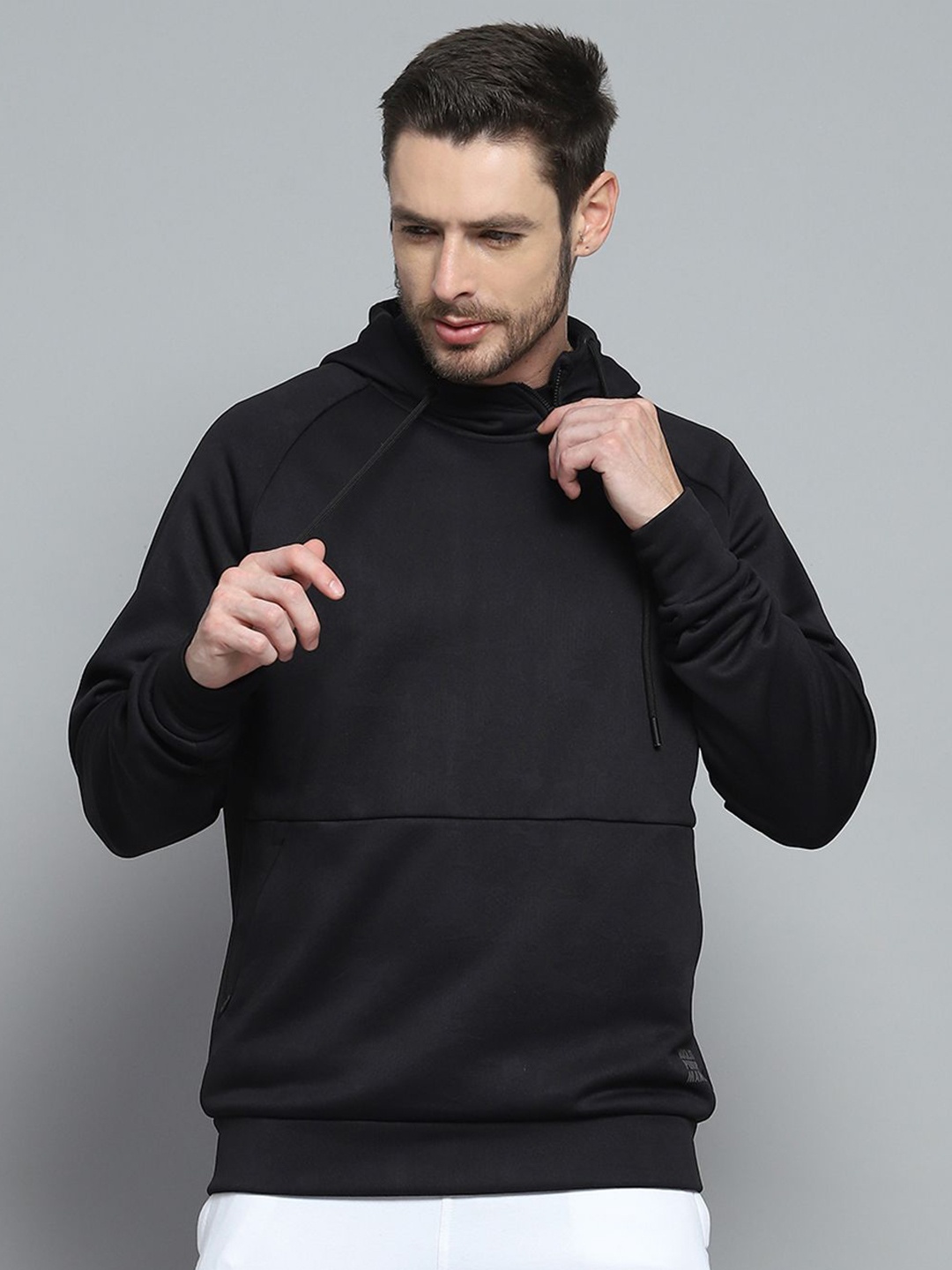 

rock.it Men Hooded Pullover Sweatshirt, Black