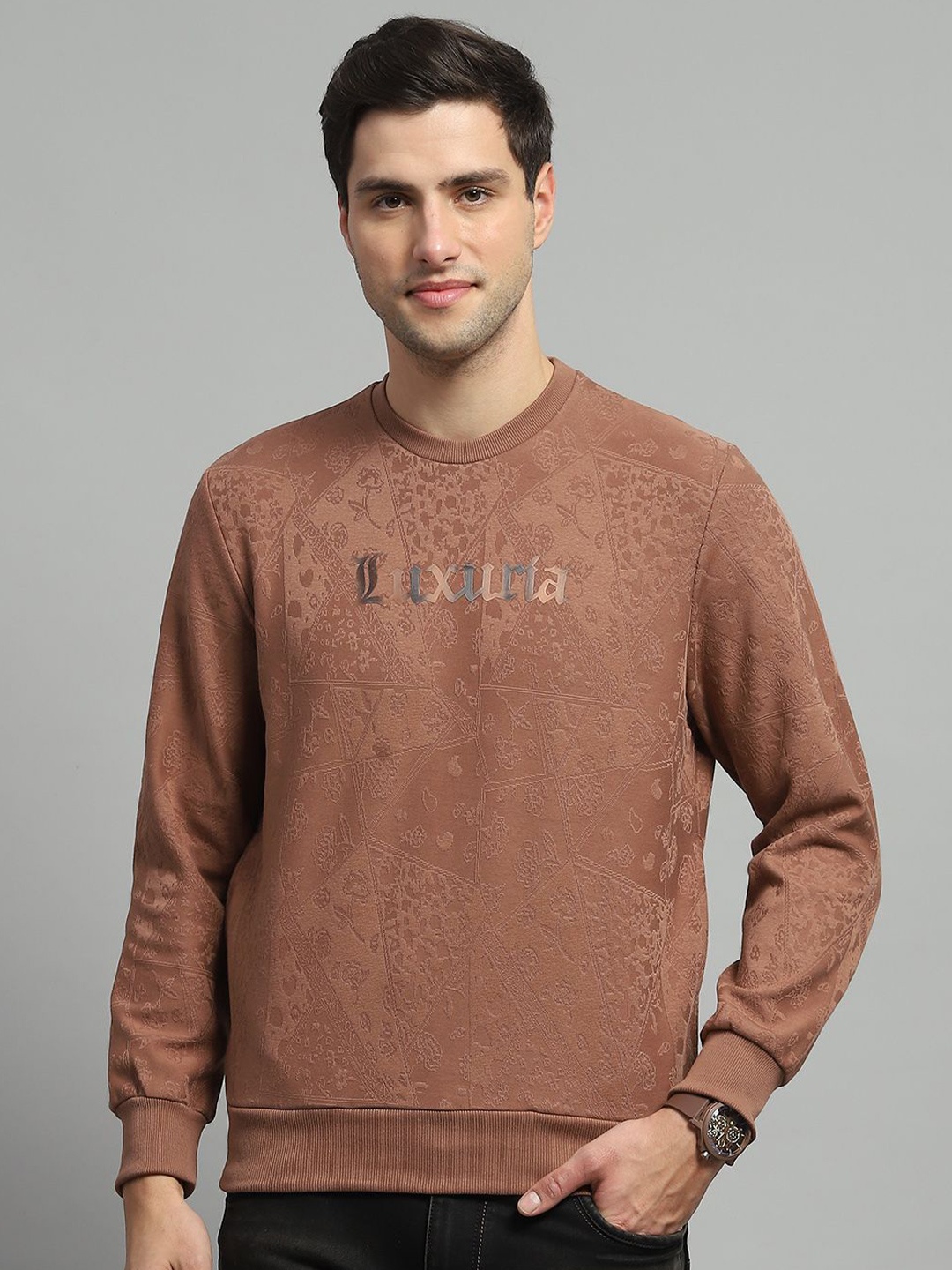 

Monte Carlo Men Printed Sweatshirt, Brown