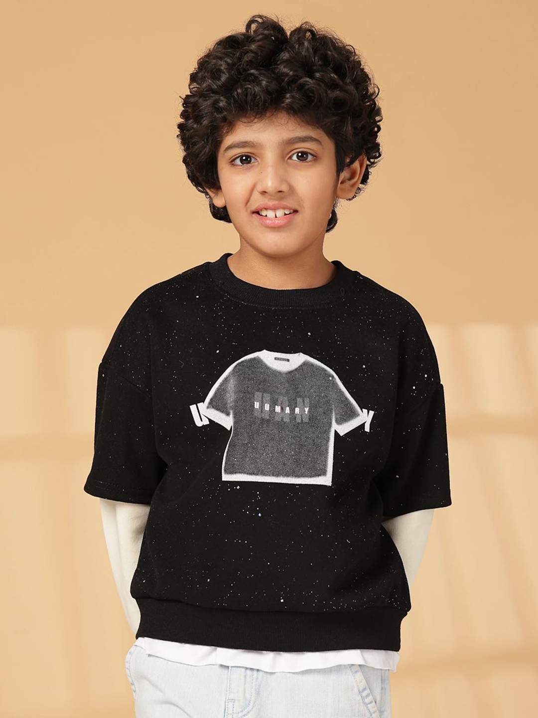 

Albion By CnM Boys Cotton Sweatshirt, Black