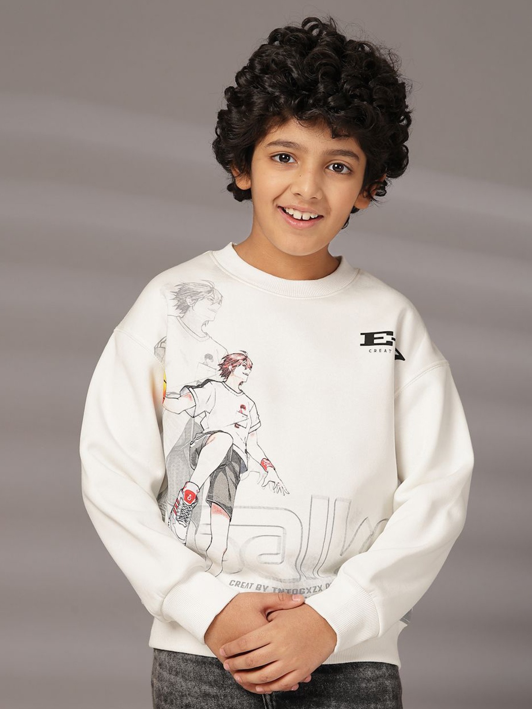 

Albion By CnM Boys Printed Sweatshirt, White