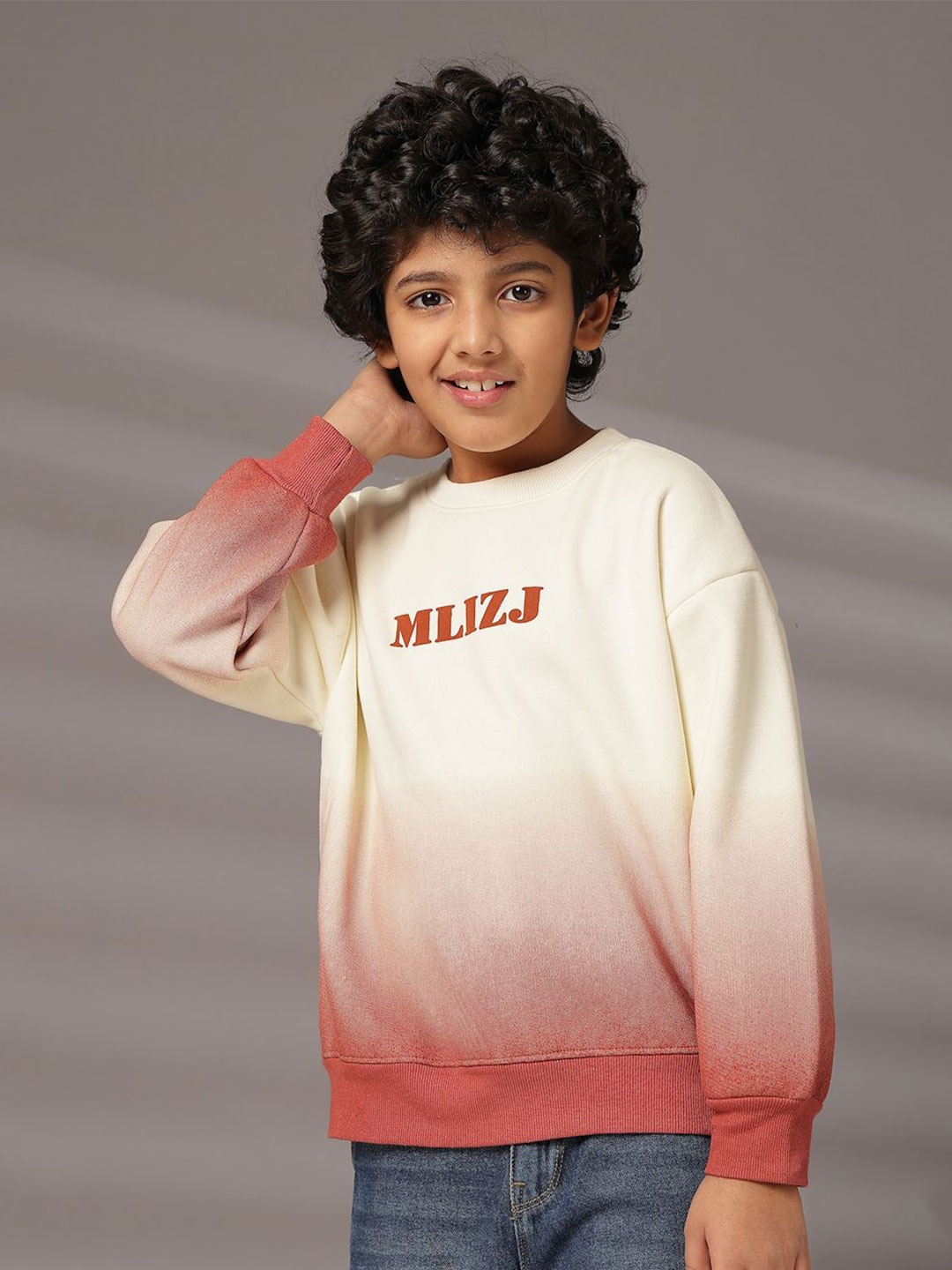 

Albion By CnM Boys Cotton Pullover Sweatshirt, Cream