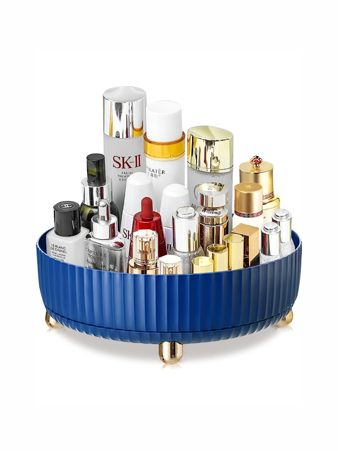 

HOUSE OF QUIRK Blue Set of 1 Regular Makeup Organiser Organisers