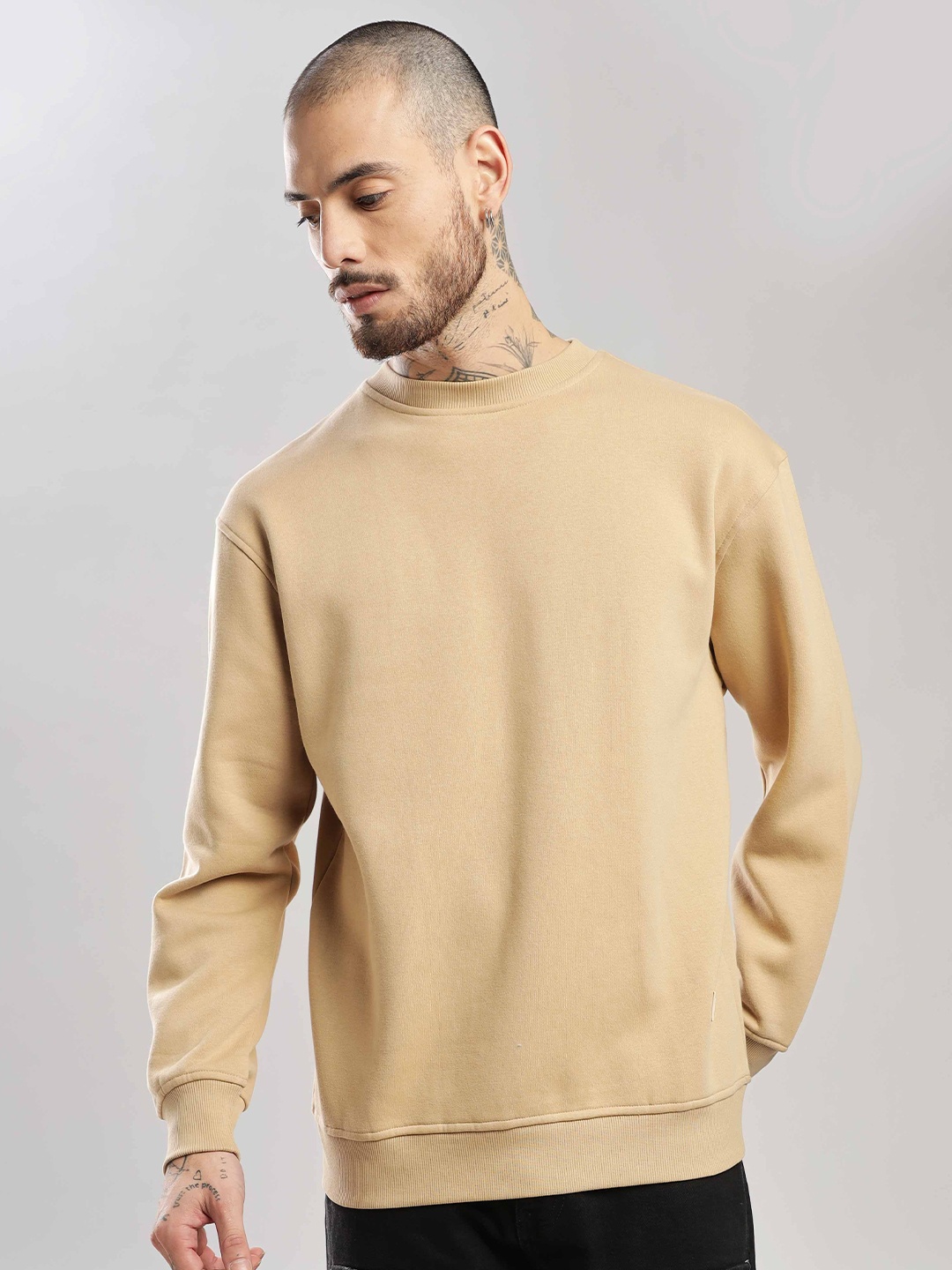 

Overlays Men Oversized Sweatshirt, Nude