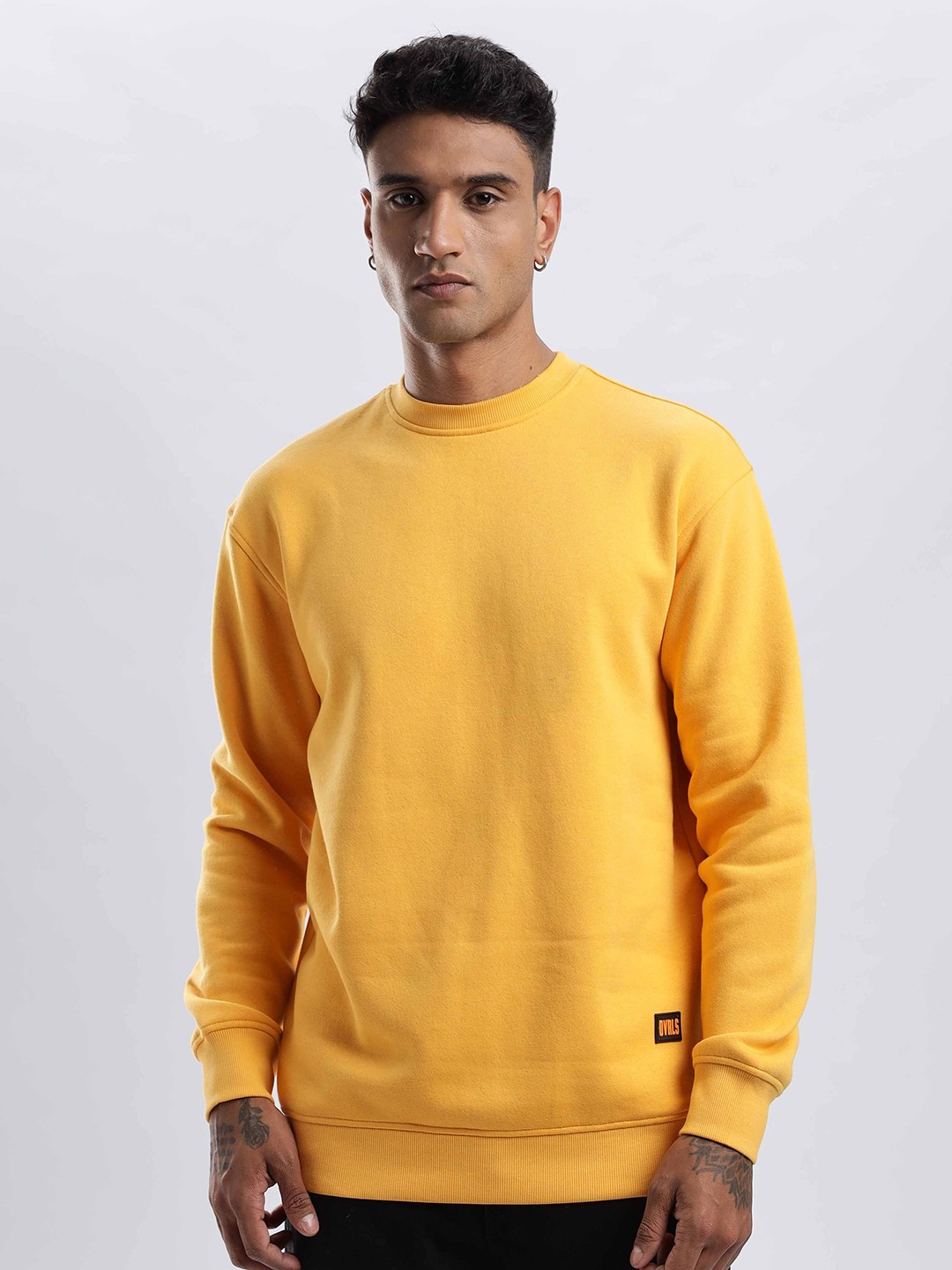 

Overlays Men Long Sleeves Sweatshirt, Yellow