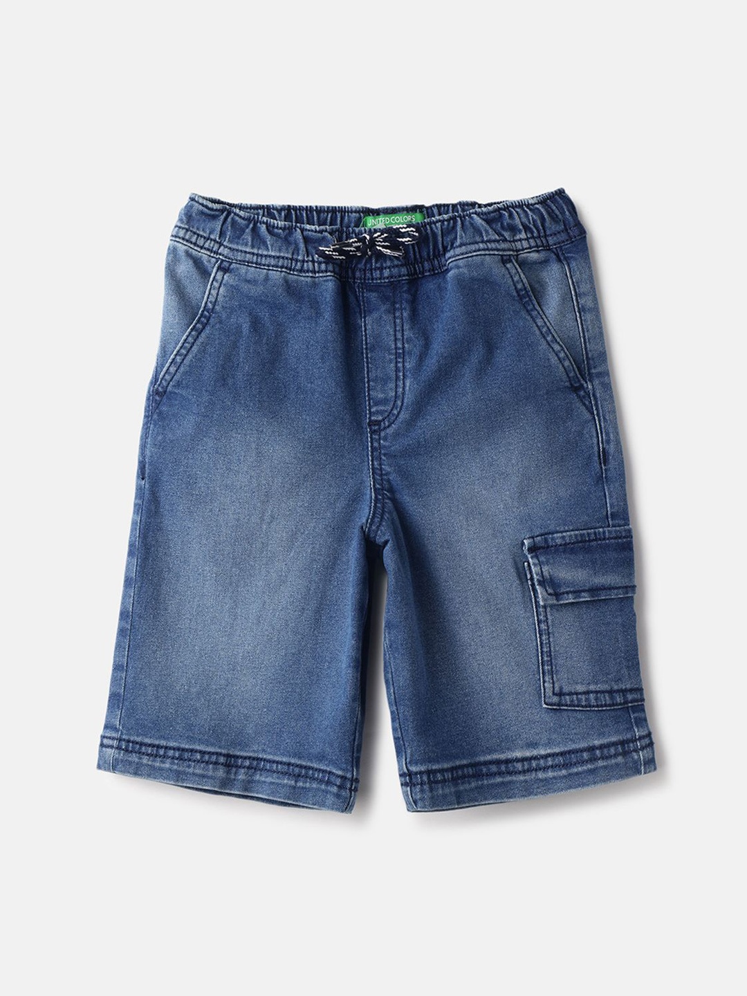 

United Colors of Benetton Boys Washed Technology Shorts, Blue