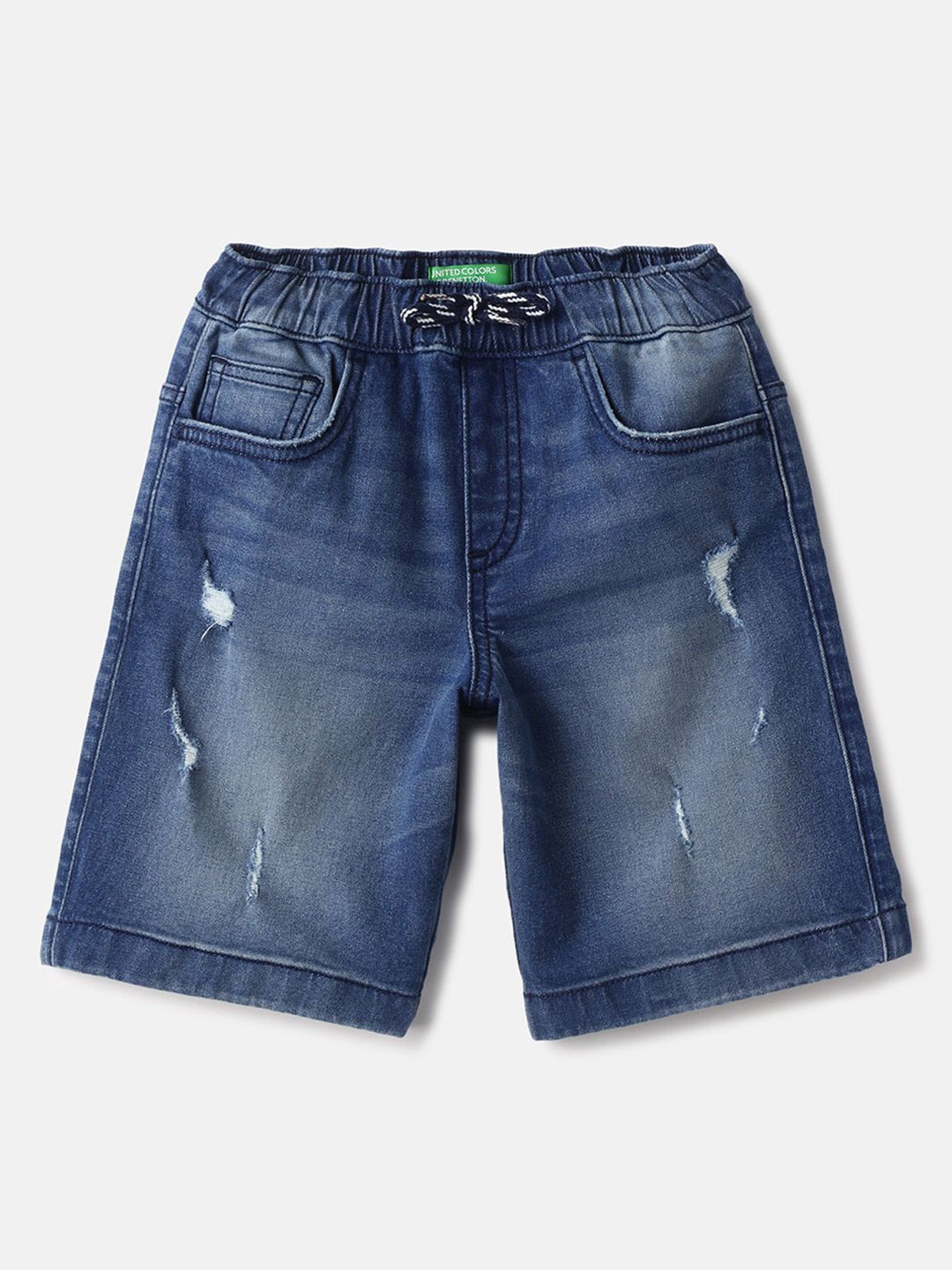 

United Colors of Benetton Boys Washed Technology Shorts, Blue