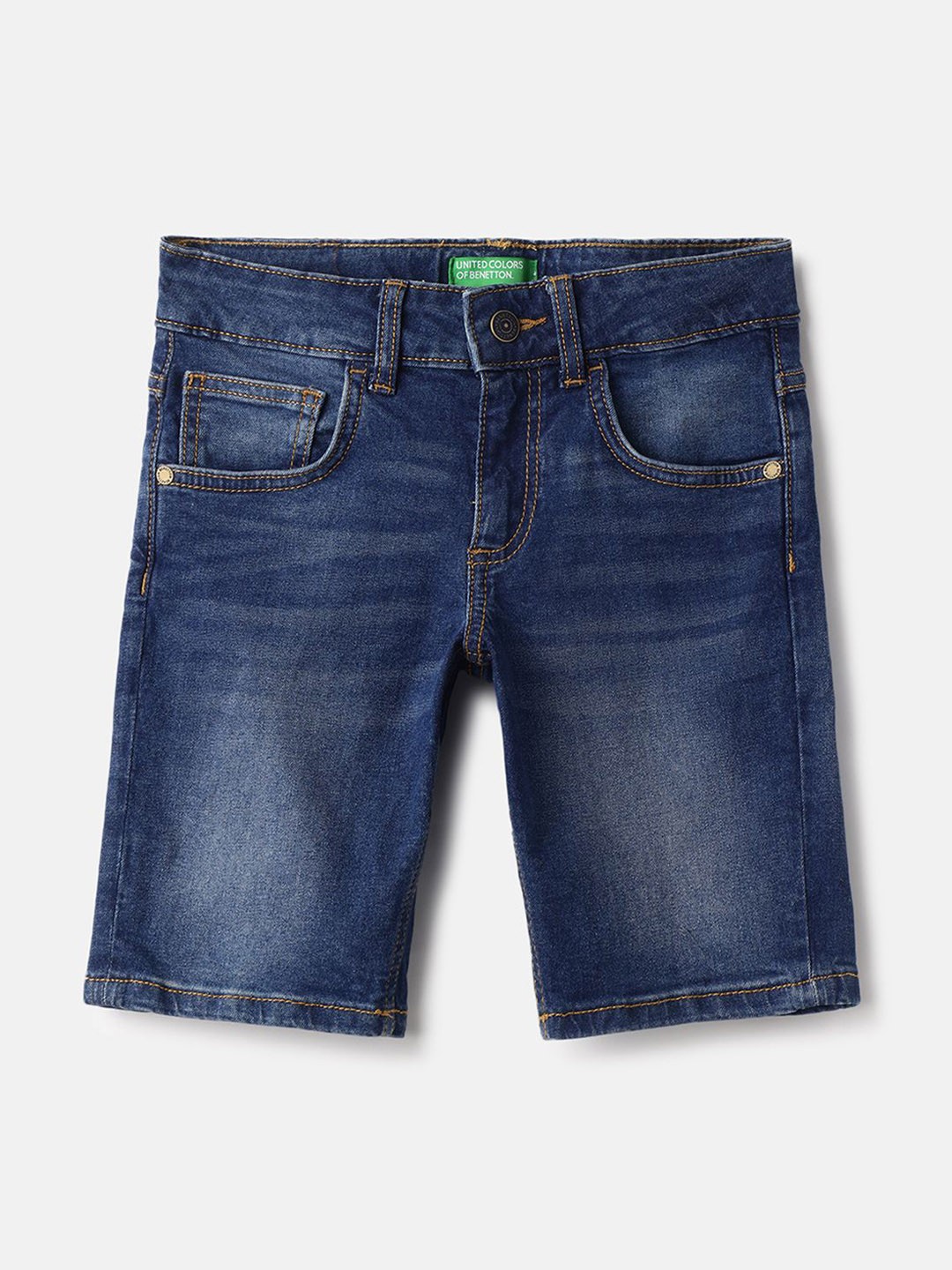 

United Colors of Benetton Boys Washed Shorts, Blue