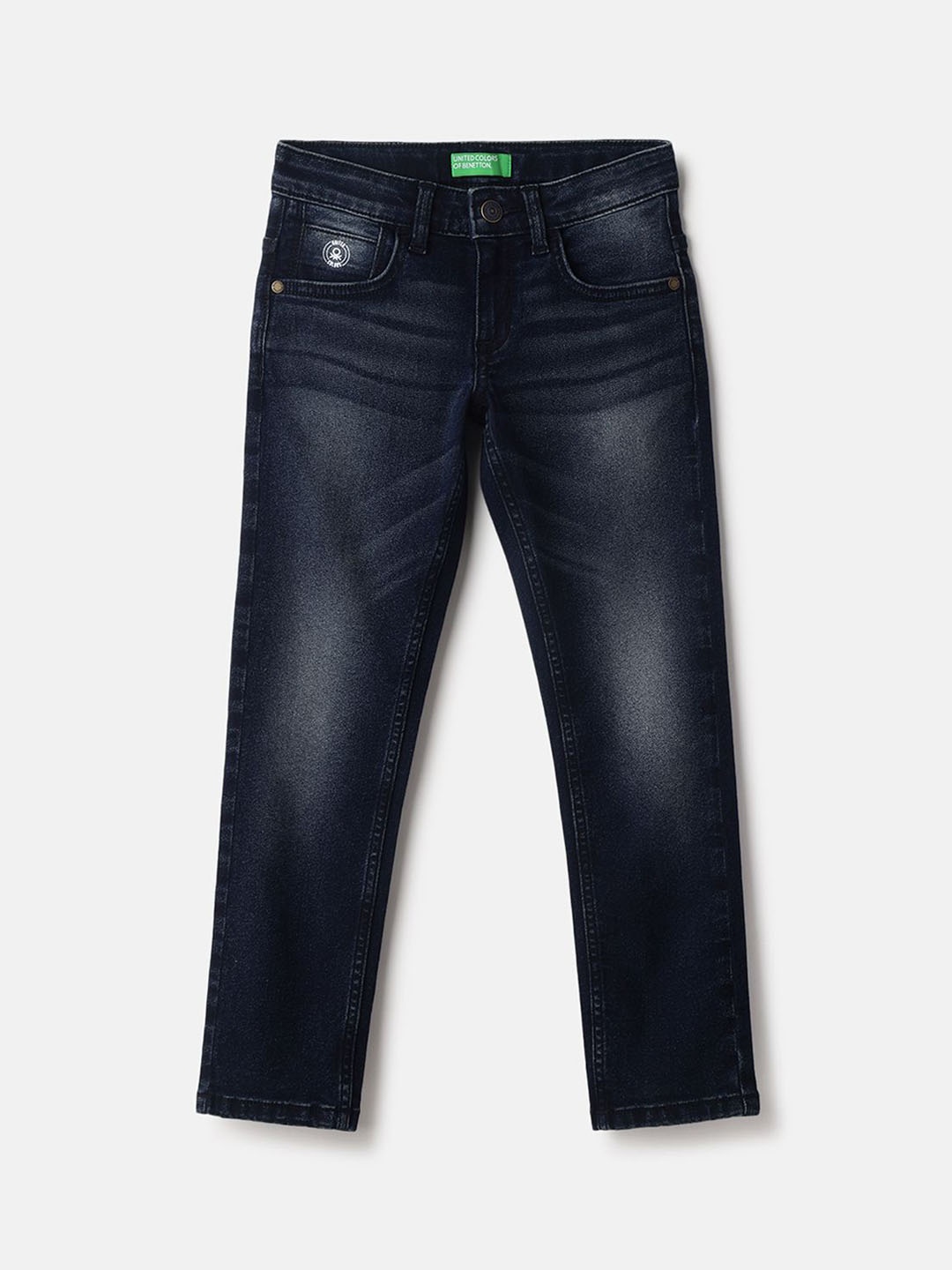 

United Colors of Benetton Boys Slim Fit Light Fade Jeans, Blue