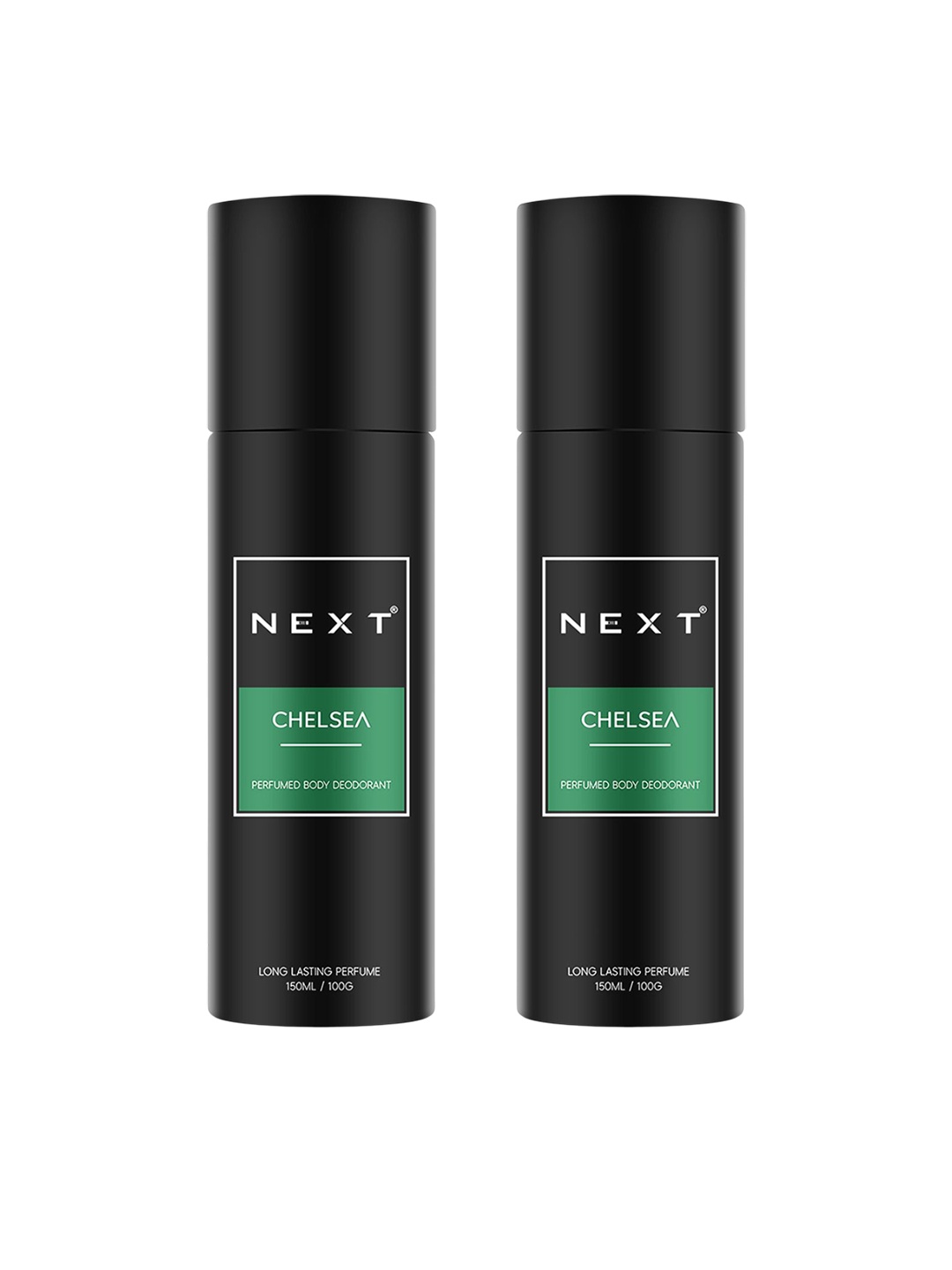 

NEXT CARE Set Of 2 Chelsea Is Perfumed Body Deodorant- 150 ml Each, Black