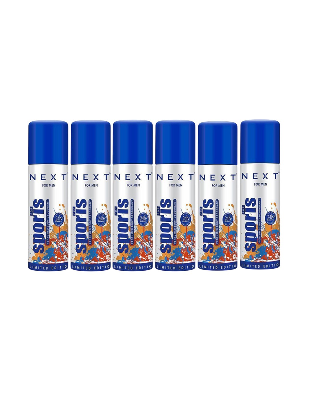 

NEXT CARE Set Of 5 Sports Perfume Body Deodorant- 300 ml Each, White