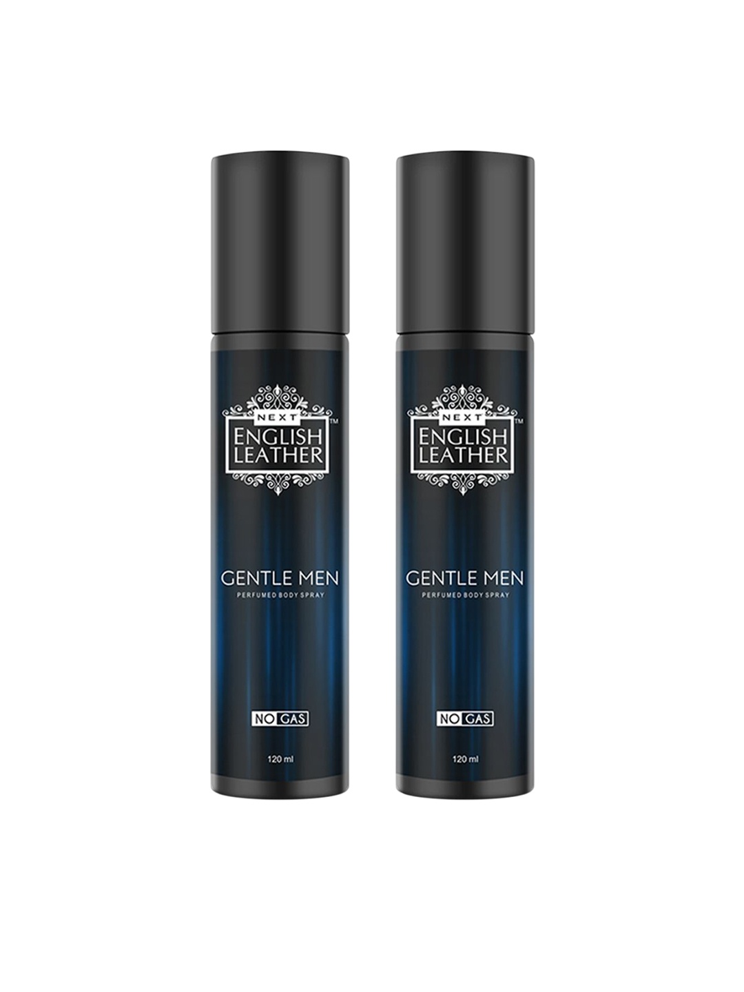 

NEXT CARE Set Of 2 English Leather Gentle Man Perfumed Body Spray - 120 ml Each, Black