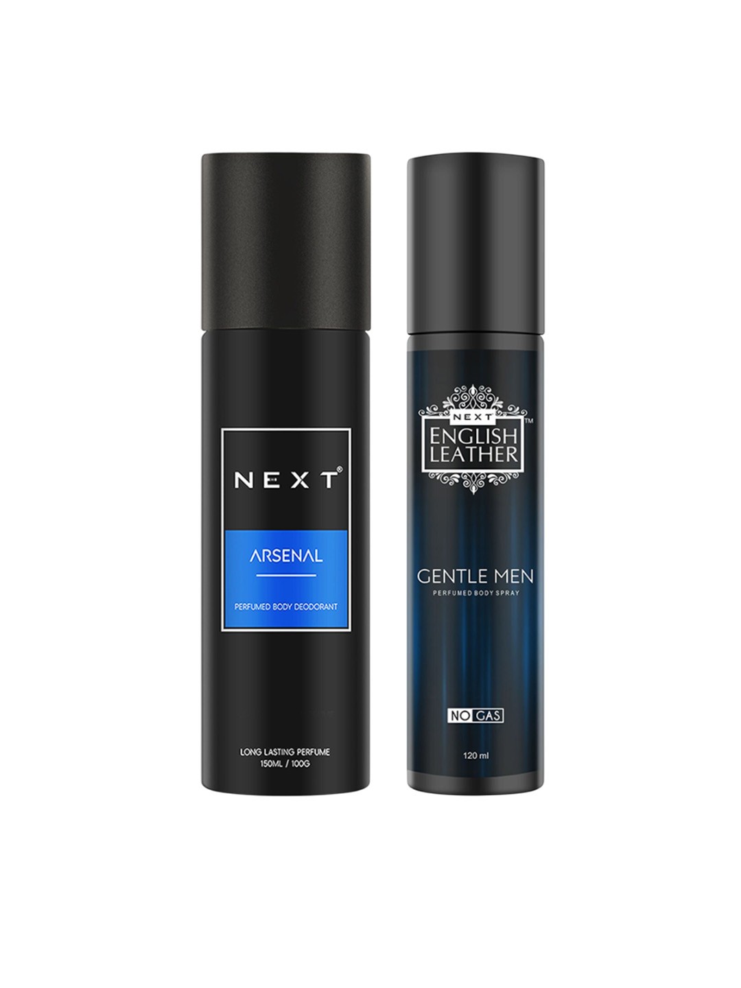 

NEXT CARE Set Of 2 Arsenal- 150 ml & Gentlemen Perfumed Body Deodorant- 120 ml, Black