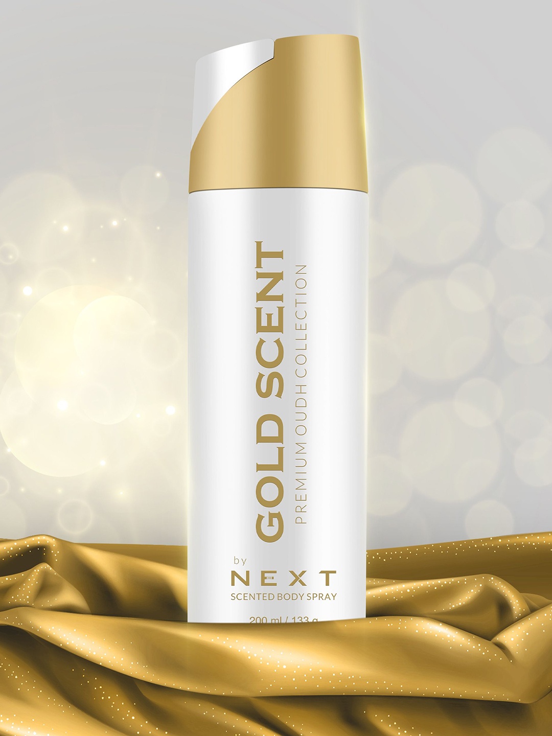 

NEXT CARE Set Of 2 Gold Scent Perfumed Body Spray - 200 ml Each, White