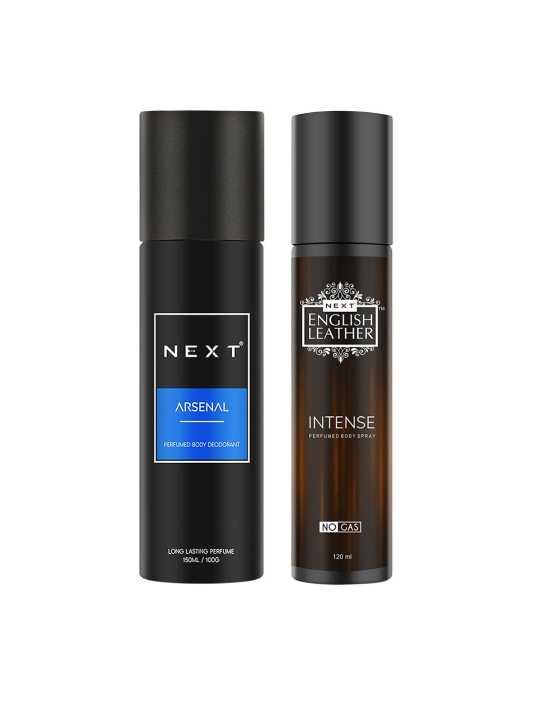 

NEXT CARE Set Of 2 Arsenal - 150 ml & Intense Perfumed Body Deodorant- 120 ml, Black