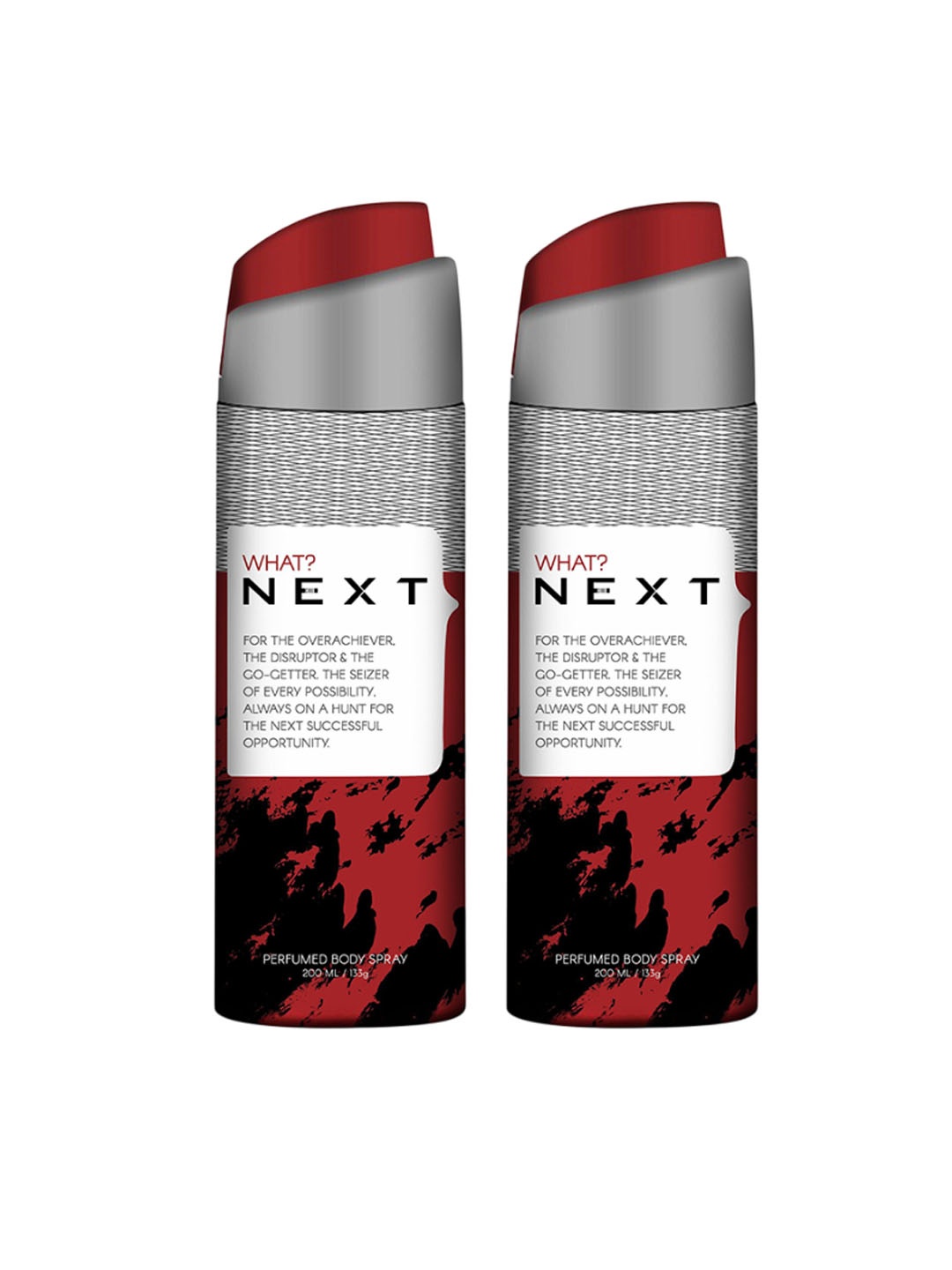 

NEXT CARE What Set Of 2 Long Lasting Perfumed Body Spray - 200 ml Each, White