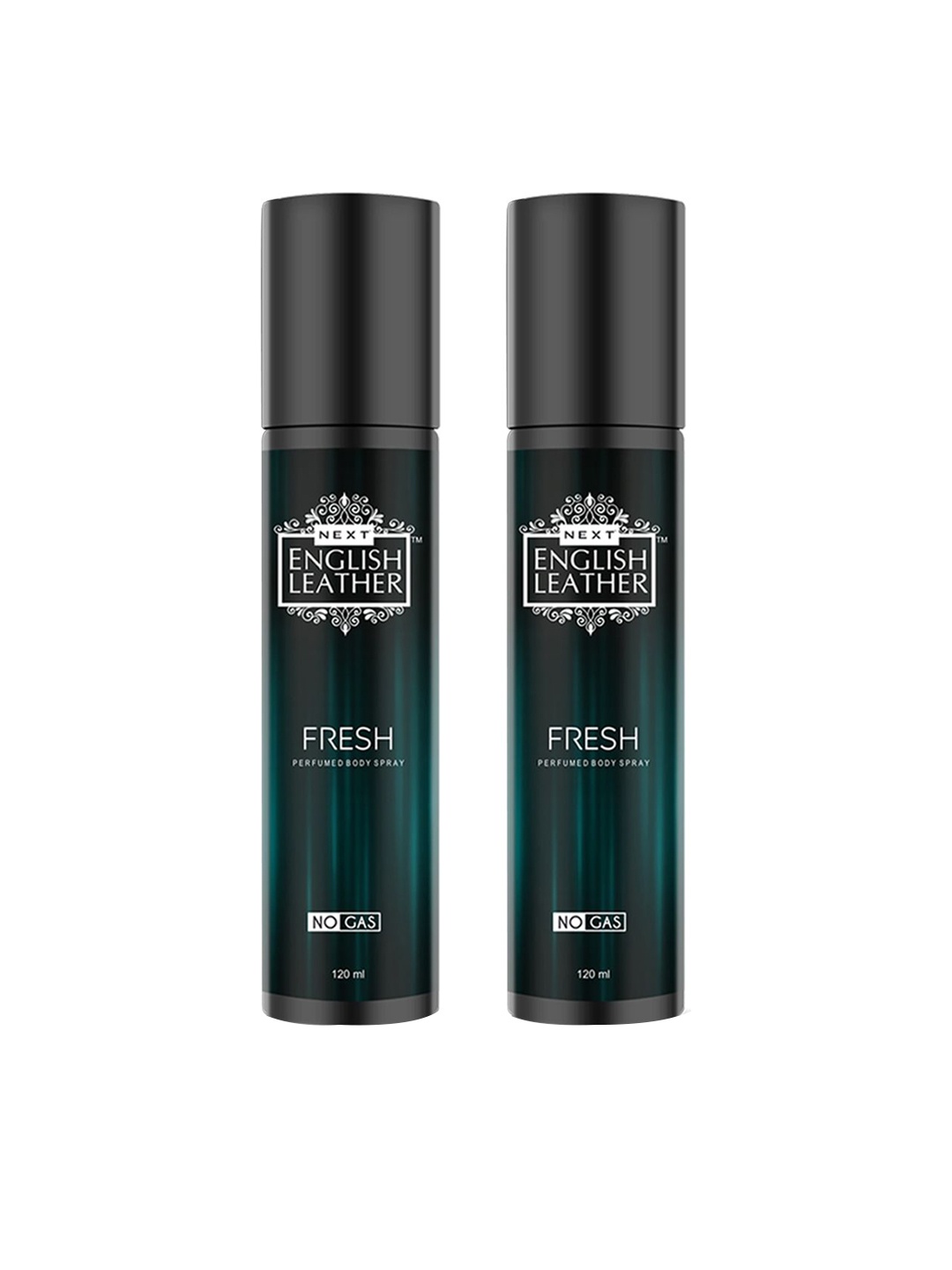 

NEXT CARE Set Of 2 English Leather Fresh Perfumed Body Spray - 120 ml Each, Black